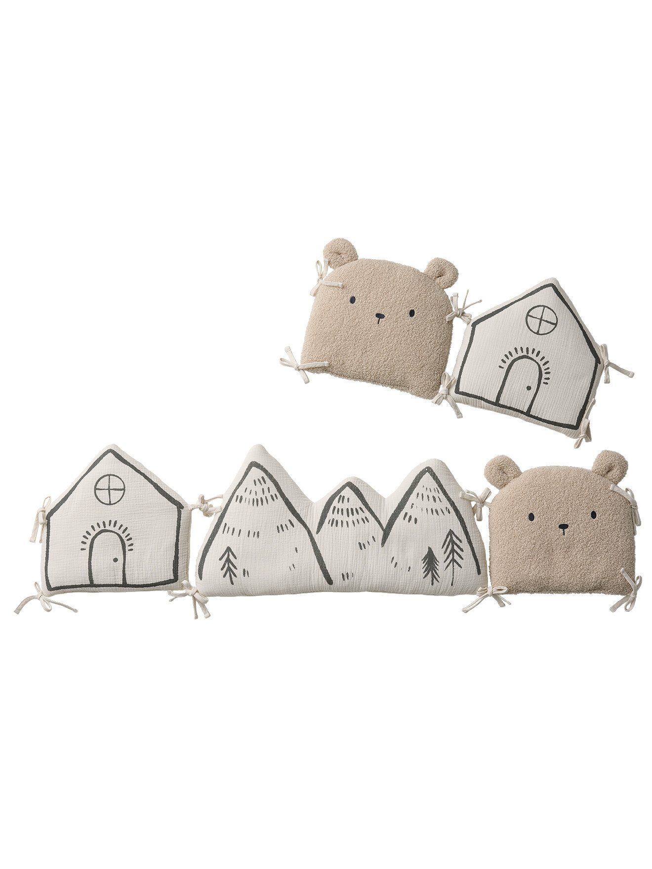 vertbaudet Bettumrandung Baby Bettumrandung/Laufgitterpolster HYGGE, Höhe 3 günstig online kaufen