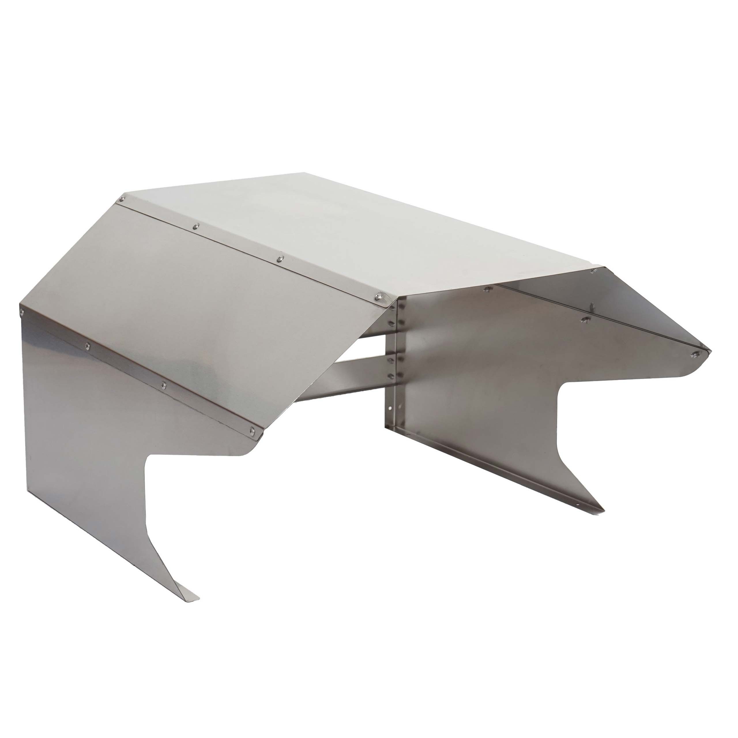 PROREGAL® Mähroboter-Garage Unterstand für Rasenmäher Mähport HxBXT 41x60x70cm Metall Edelstahl, BxTxH: 60x70x41 cm