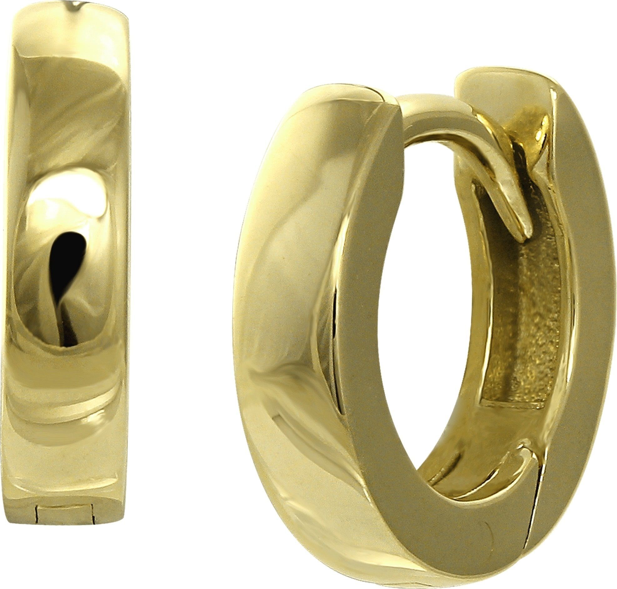 GoldDream Paar Серьги-кольца GoldDream Creole Glanz 12mm Ohrring 333er (Creolen), Damen Серьги-кольца Glanz aus 333 Gelbgold - 8 Karat, Farbe: gold