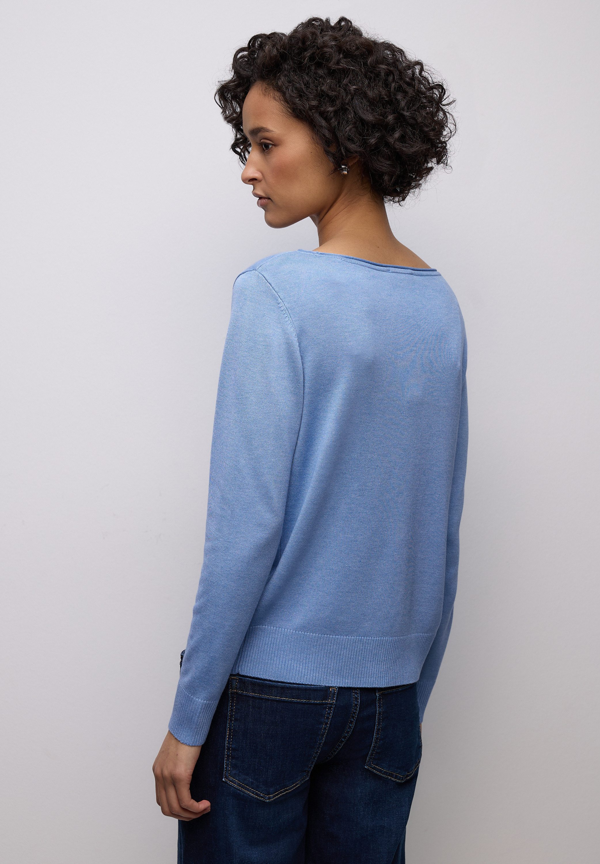 STREET ONE Longpullover mit Strick-Detail