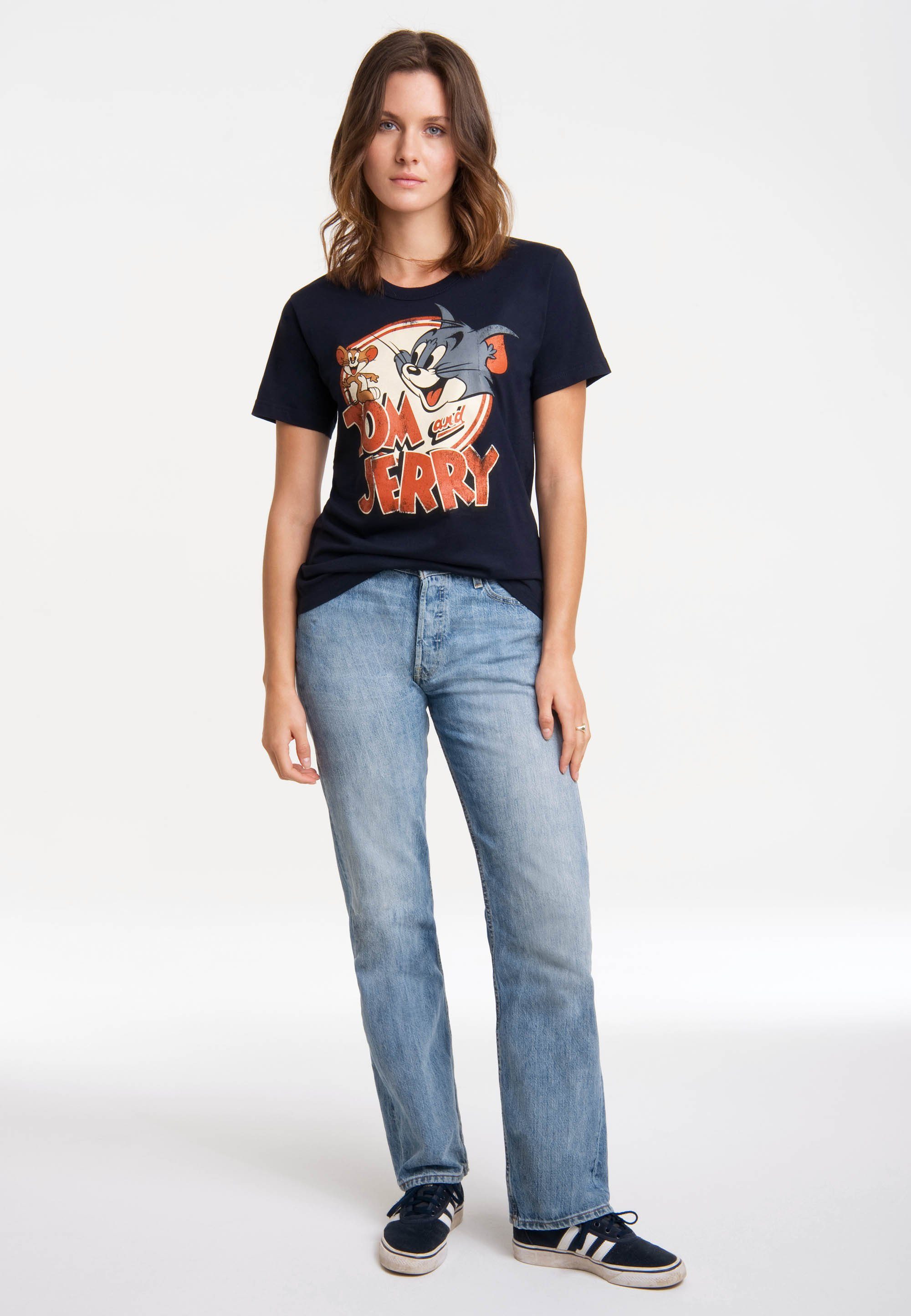 LOGOSHIRT T-Shirt Tom & Jerry mit lizenziertem Print