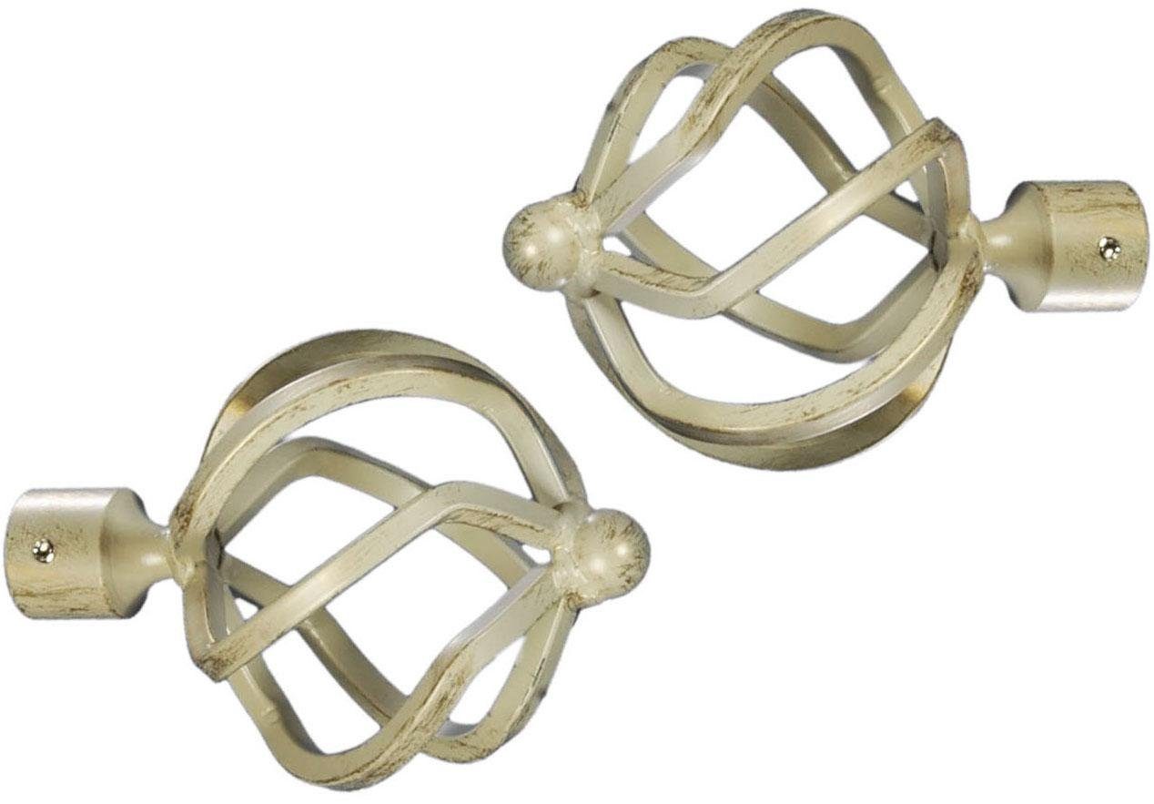 Liedeco Gardinenstangen-Endstück Helena, Gardinen, (Set, 2-St), günstig online kaufen