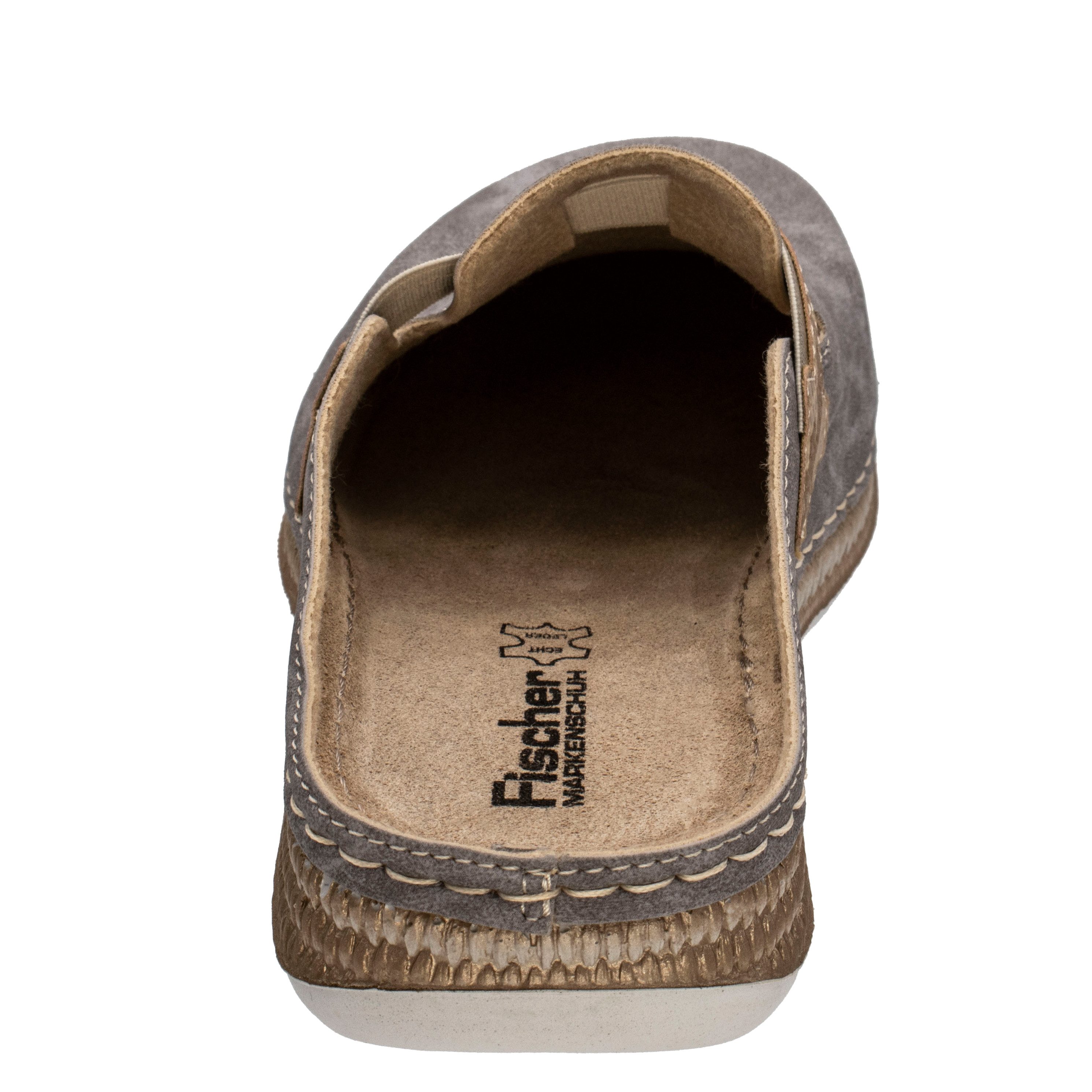 Fischer-Markenschuh Steffi Pantolette aus Vegano (Lederimitat), mit Fleecefutter, gepolstertes Fußbett – Bild 5 von 5