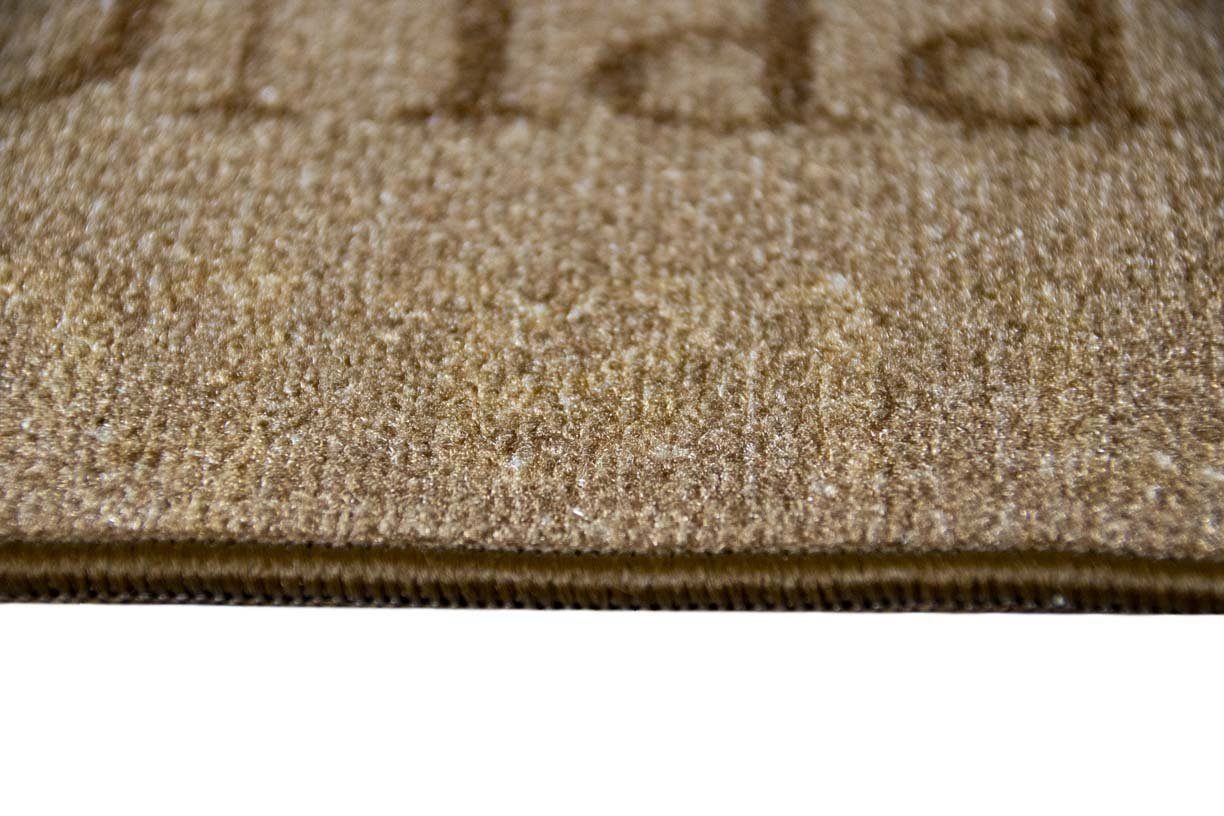 Teppich Teppich mit Schriftzug 7 Höhe: mm Coffee Cappuccino, TeppichHome24, rechteckig