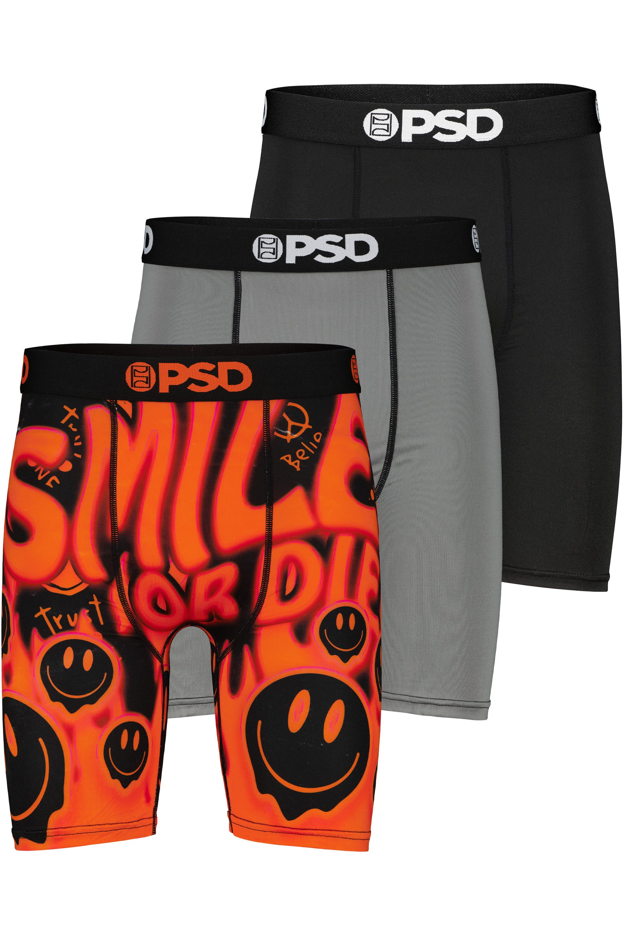 PSD Boxershorts 3 PACK - SMILE OR DIE Herren