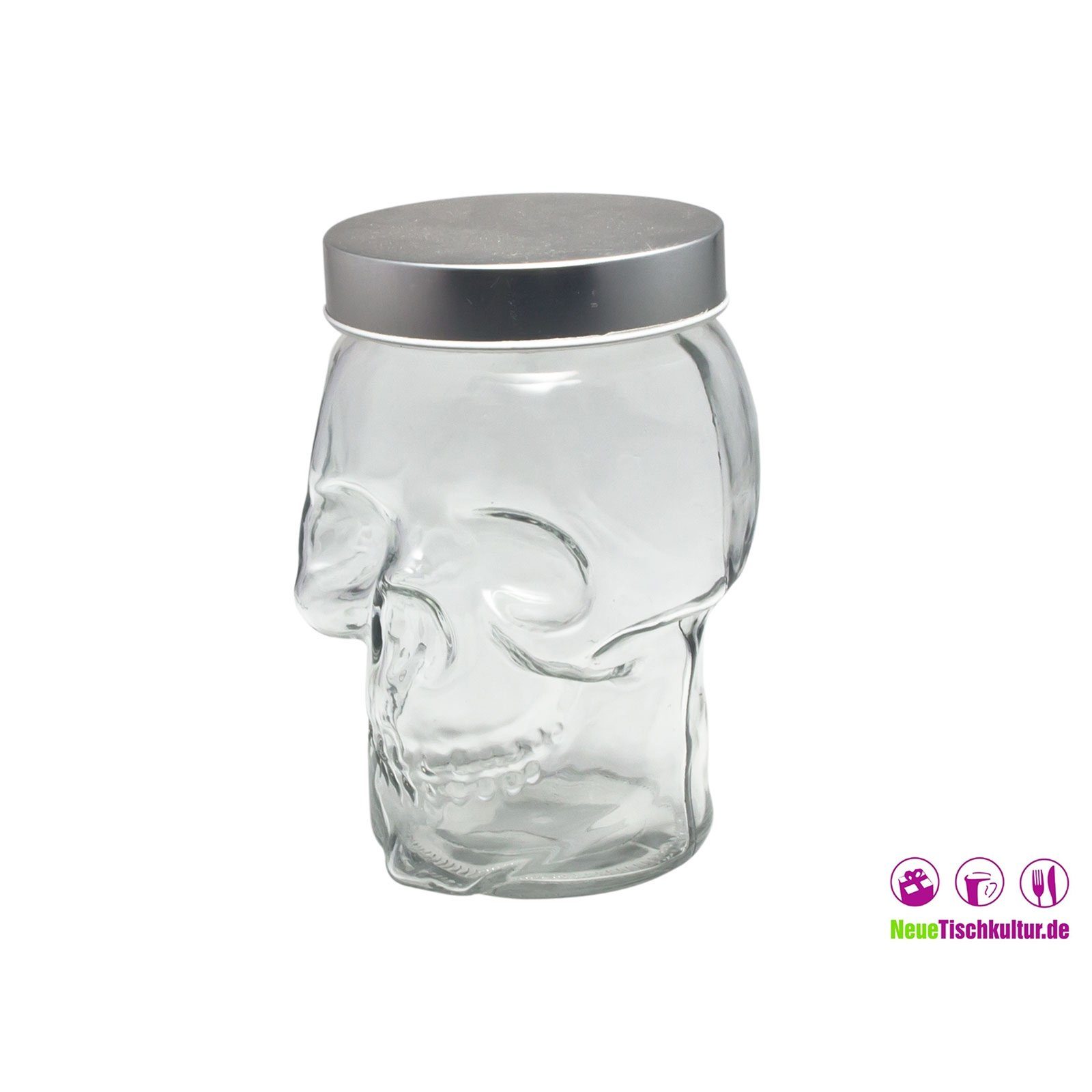 Vorratsglas Glas, Neuetischkultur (1-tlg) Schädel, Vorratsglas