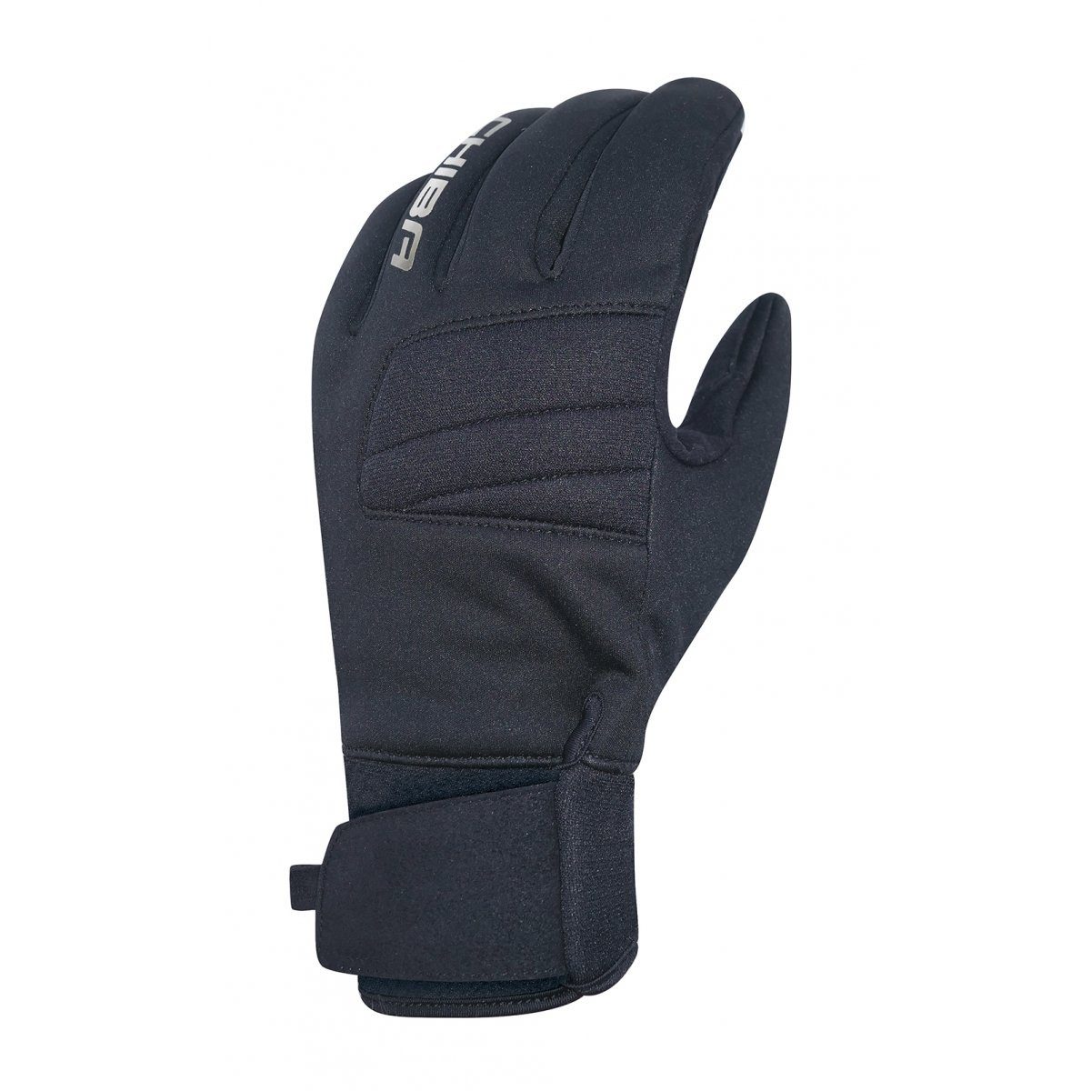 Fahrradhandschuhe Classic - winddichter Softshell - schwarz/silber - 1 Paar