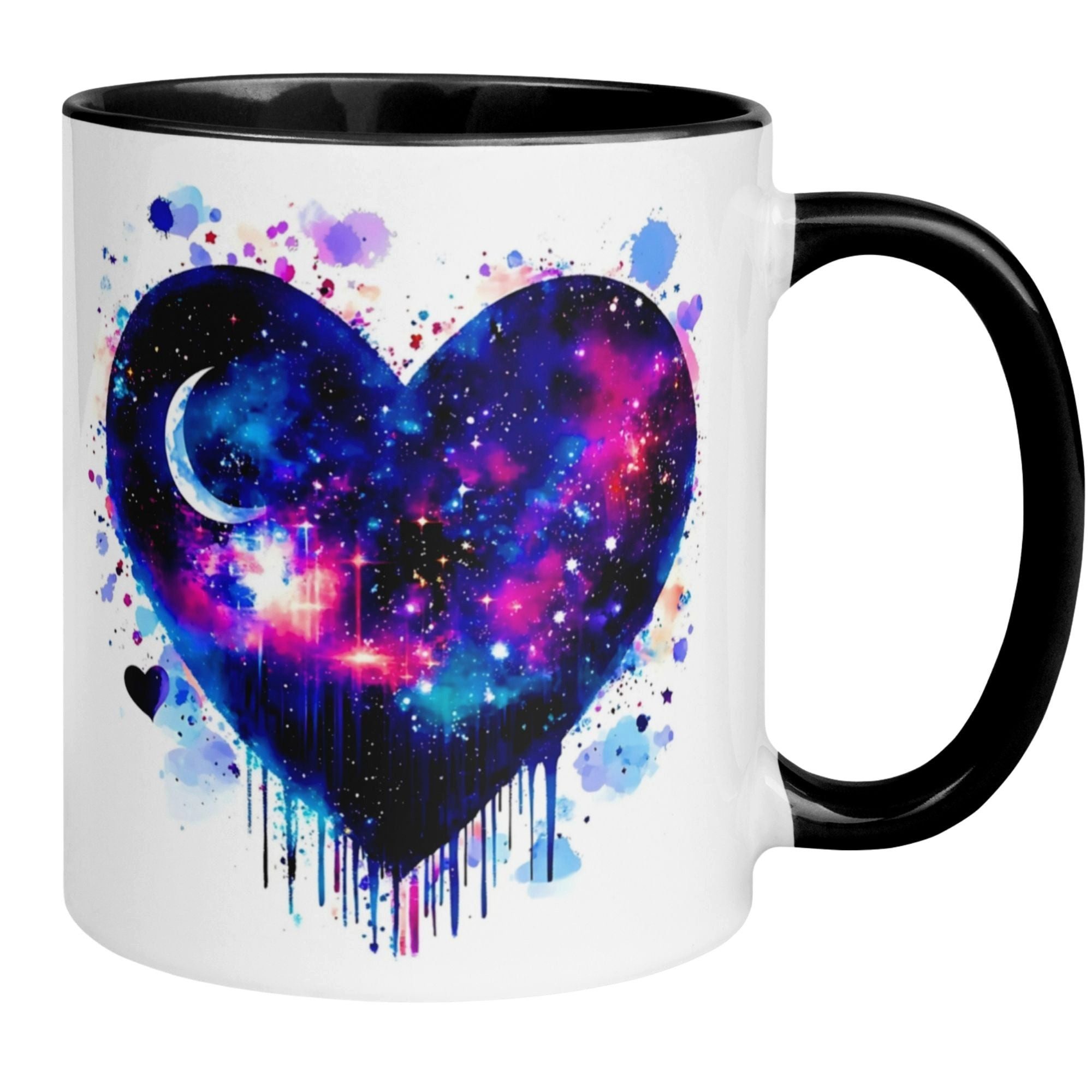 Momentals Tasse Liebe – „Galaxie“ – Ich liebe Dich Geschenk Jahrestag Valentinstag, Gratis Versand · Links-&Rechtshänder · Spülmaschinenfest