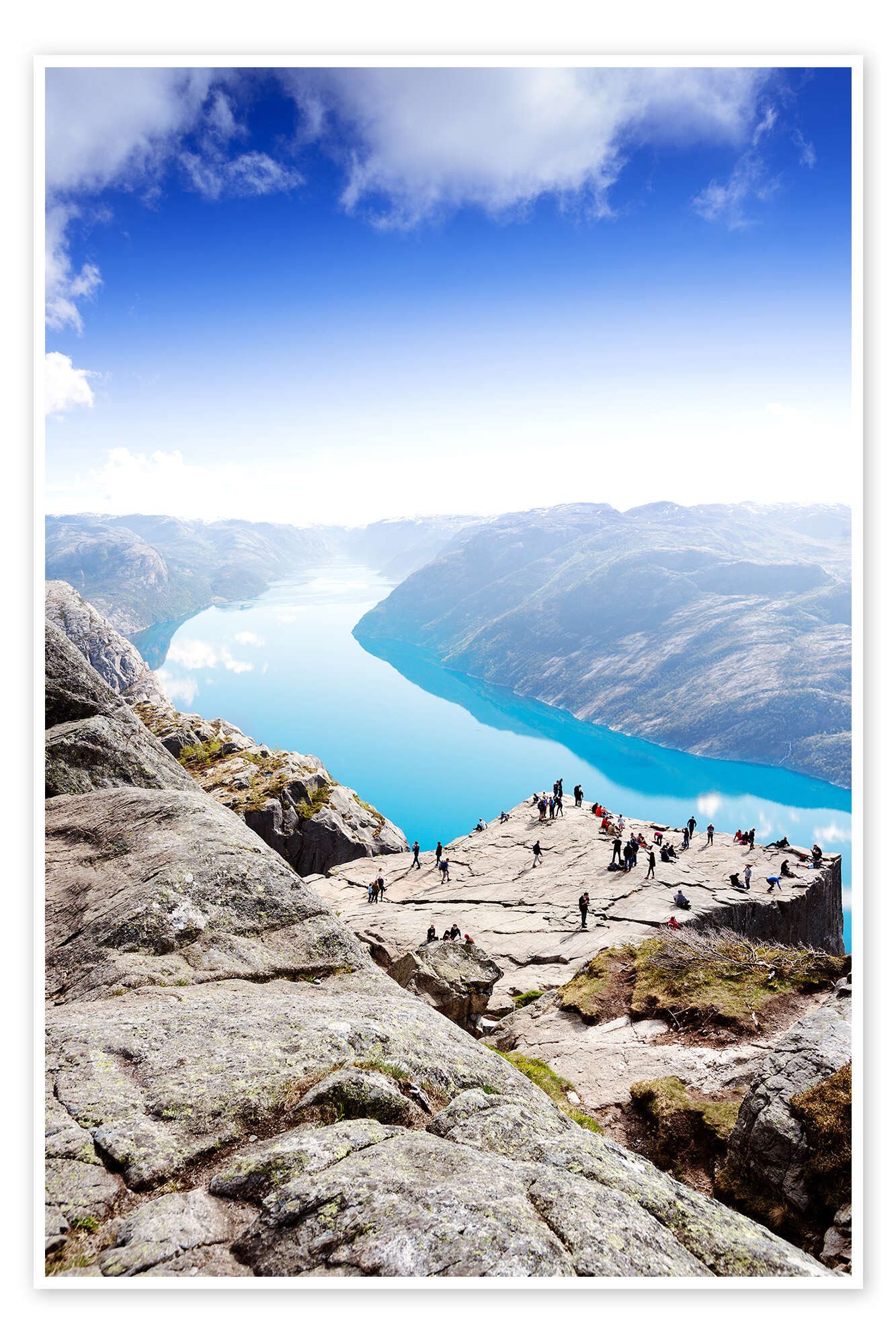 Posterlounge Poster Editors Choice, Preikestolen-Klippe am Lysefjord, Fotografie