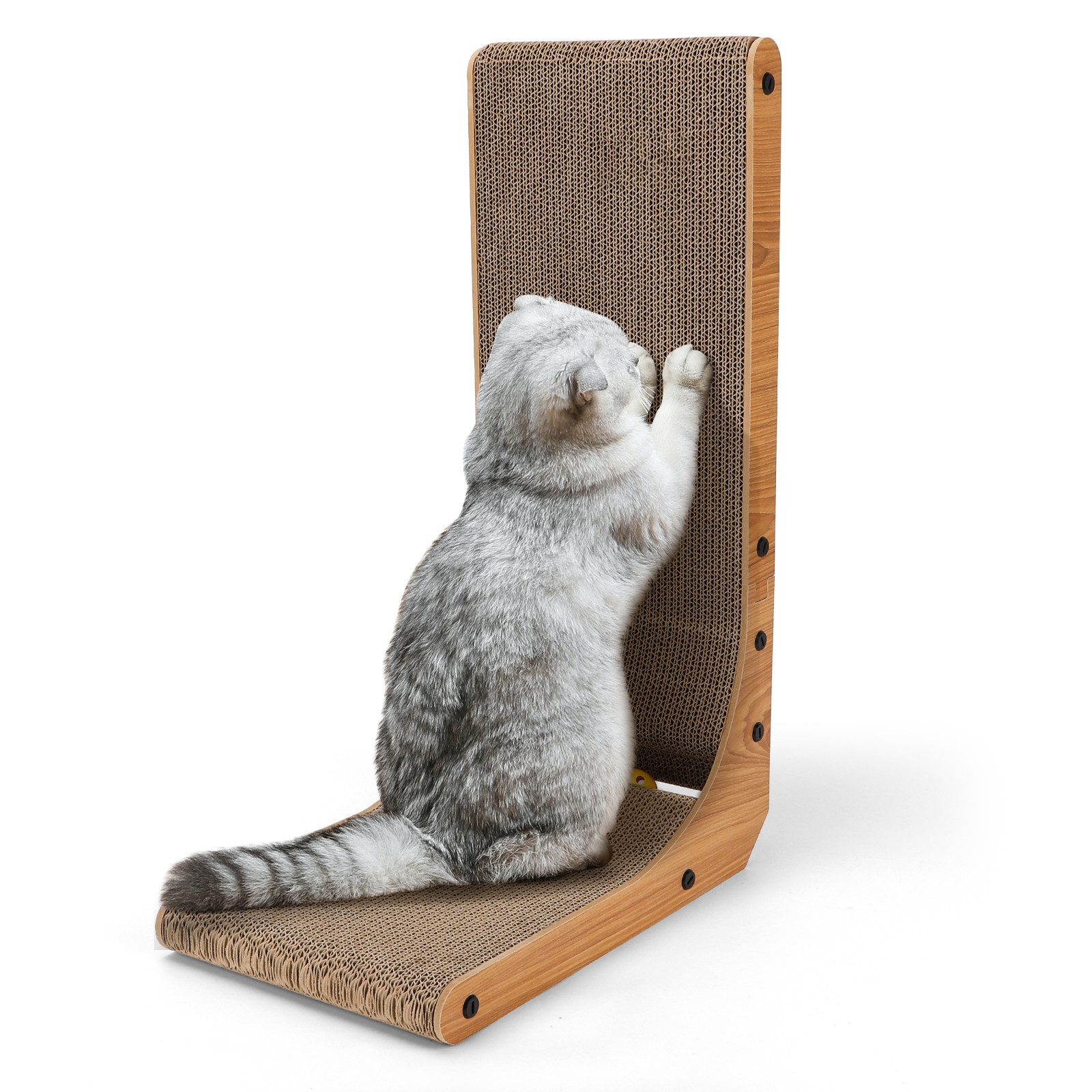nobleza Kratzbrett Kratzbrett Katzen, 60 cm hohe L förmige Kratzpappe