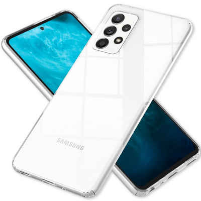 Nalia Smartphone-Hülle Samsung Galaxy A53, Klare Hybrid Hülle / Harte Rückseite / Kratzfest / Super Transparent