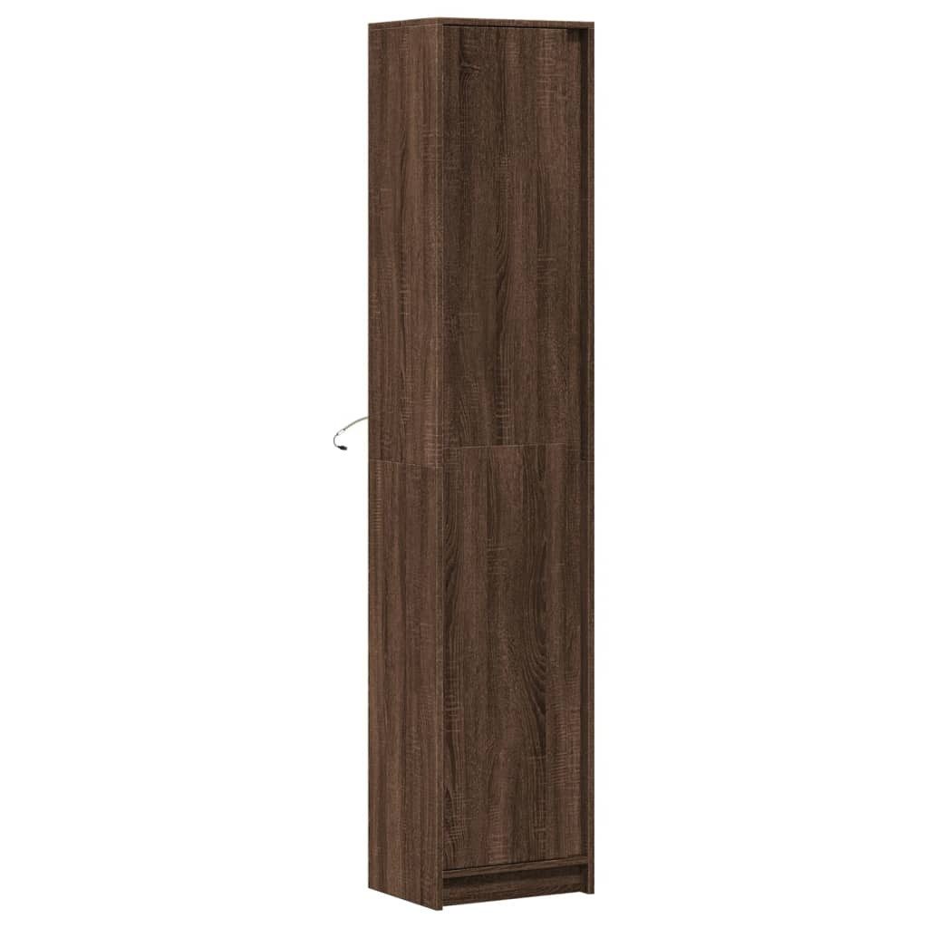 vidaXL Highboard Highboard mit LED-Beleuchtung Braun günstig online kaufen