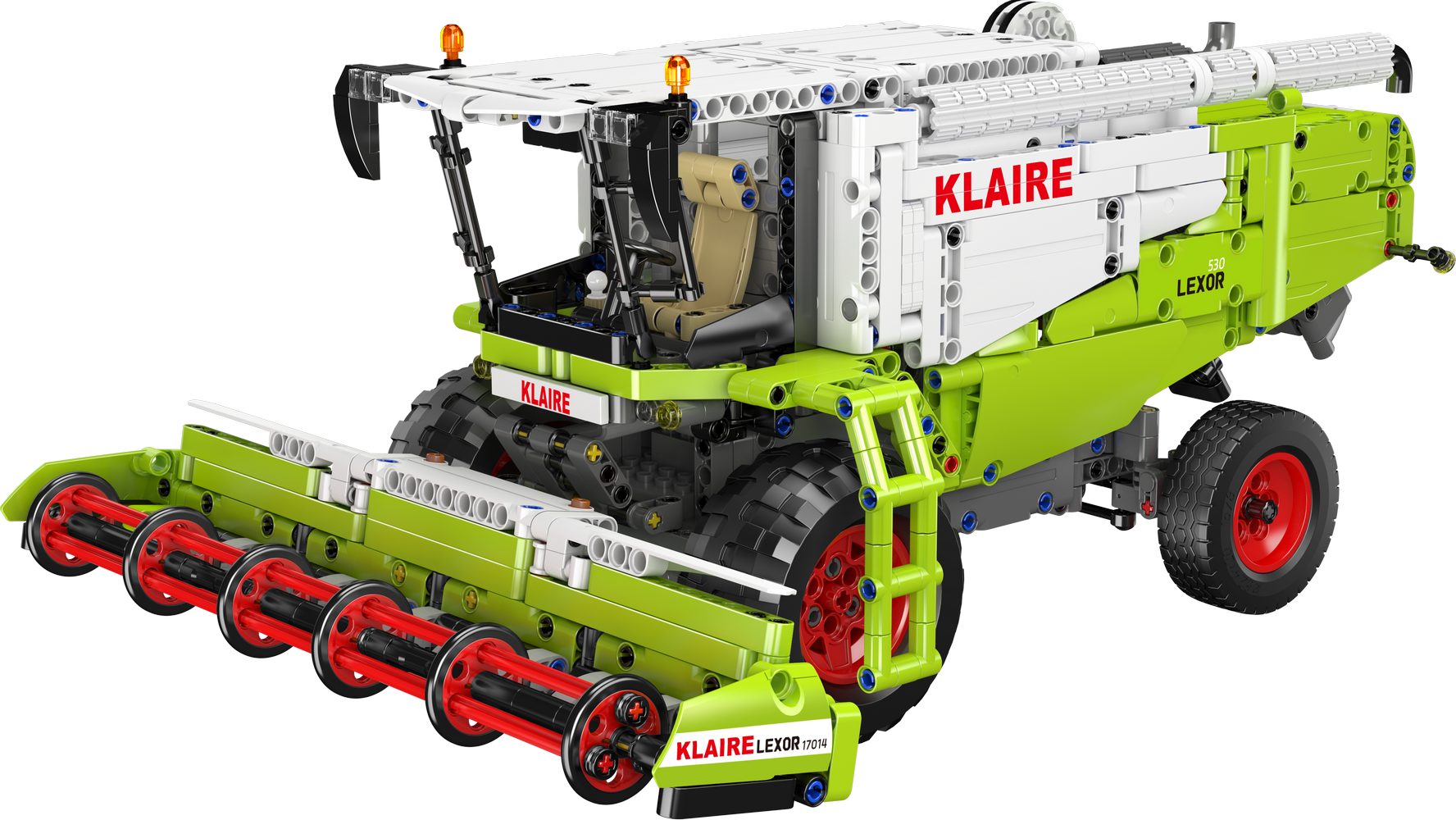 Mould King KLAIRE LEXOR Harvester Bausatz Erntefahrzeug Spielbausteine, (1347 St)