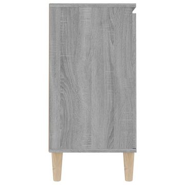 furnicato Sideboard Grau Sonoma-Eiche 103,5x35x70 cm Holzwerkstoff