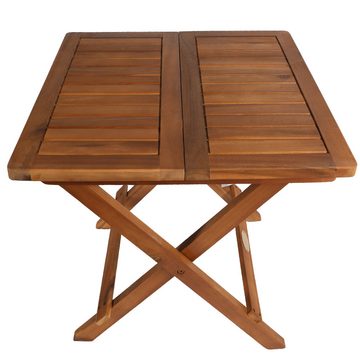 Home4Living Klapptisch Beistelltisch klappbar Holztisch Gartentisch Akazie geölt Tisch, Dekorativ, Massiv