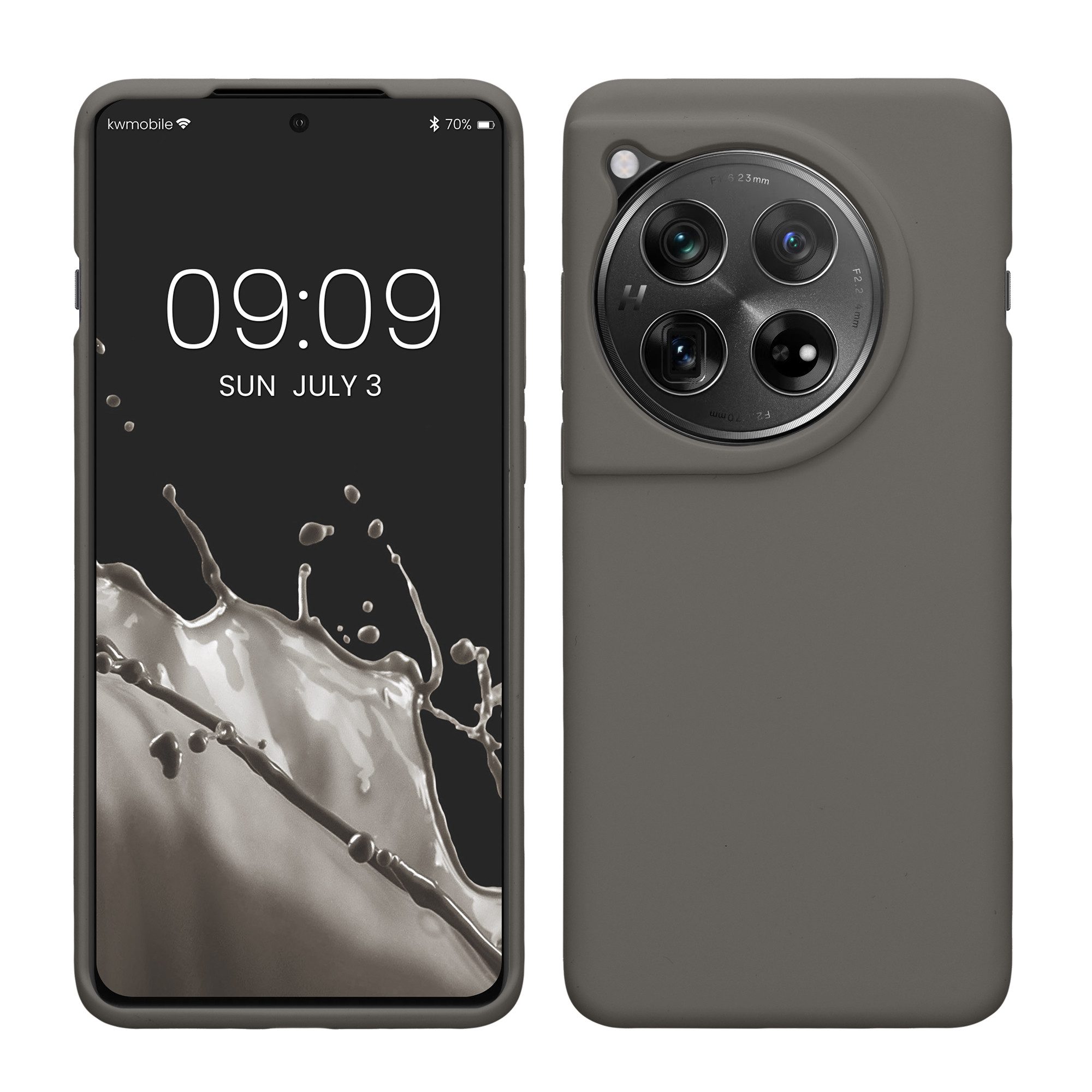 kwmobile Handyhülle Handyhülle für OnePlus 12 Hülle, Weiches Handy Silikon Case - Schutzhülle Cover