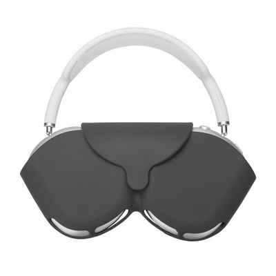 kwmobile Kopfhörer-Schutzhülle Hülle für Apple Airpods Max Case, Kopfhörer Tasche Etui aus Silikon - Cover in Schwarz