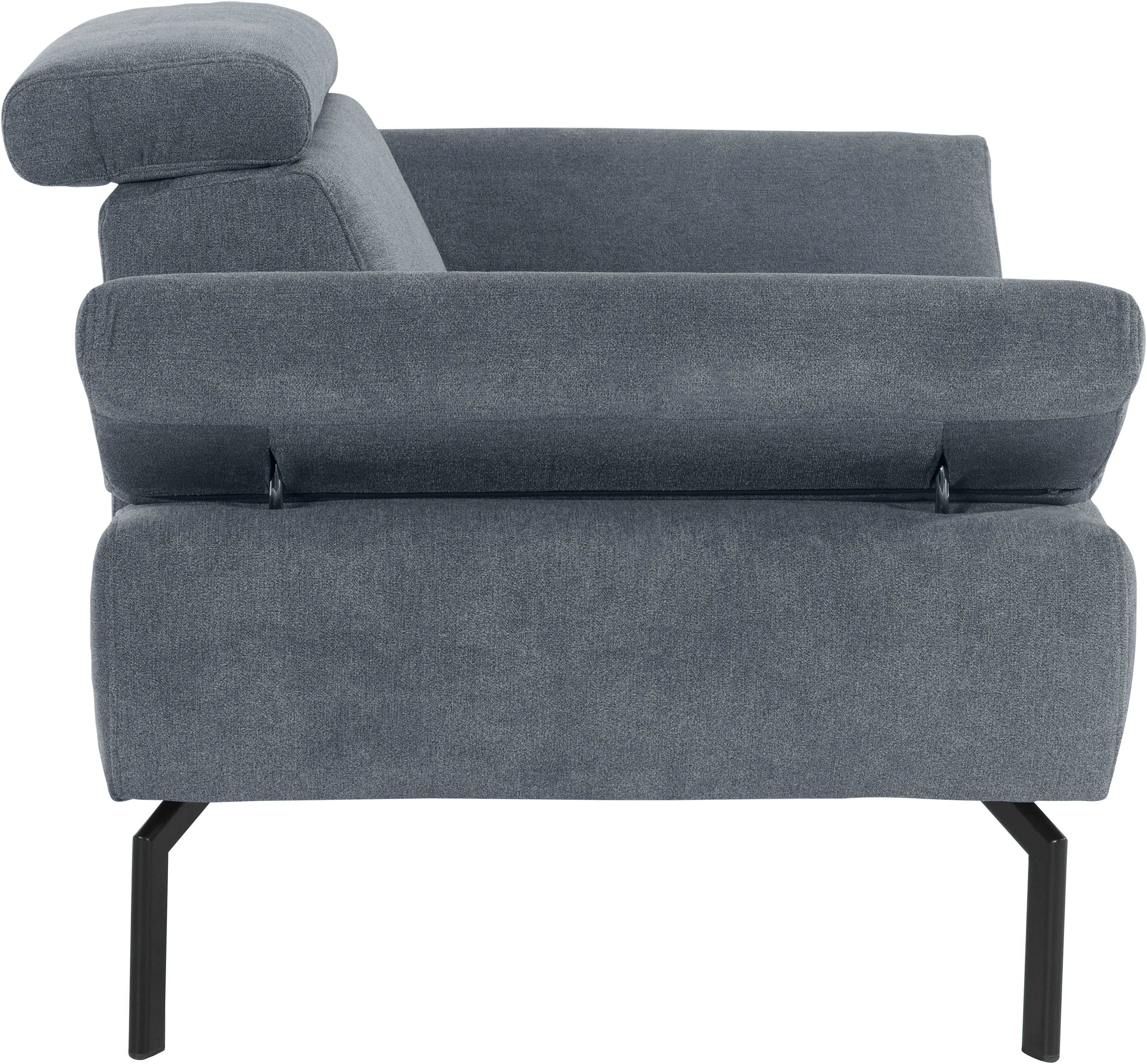 Places of Style Sessel Trapino in Luxus, Lederoptik Luxus-Microfaser Rückenverstellung, mit wahlweise