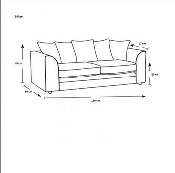 99rooms Polstergarnitur Ethan, (Couchgarnitur, Set (2-tlg), bestehend aus 2-Sitzer und 3-Sitzer Sofas, Sitzkomfort