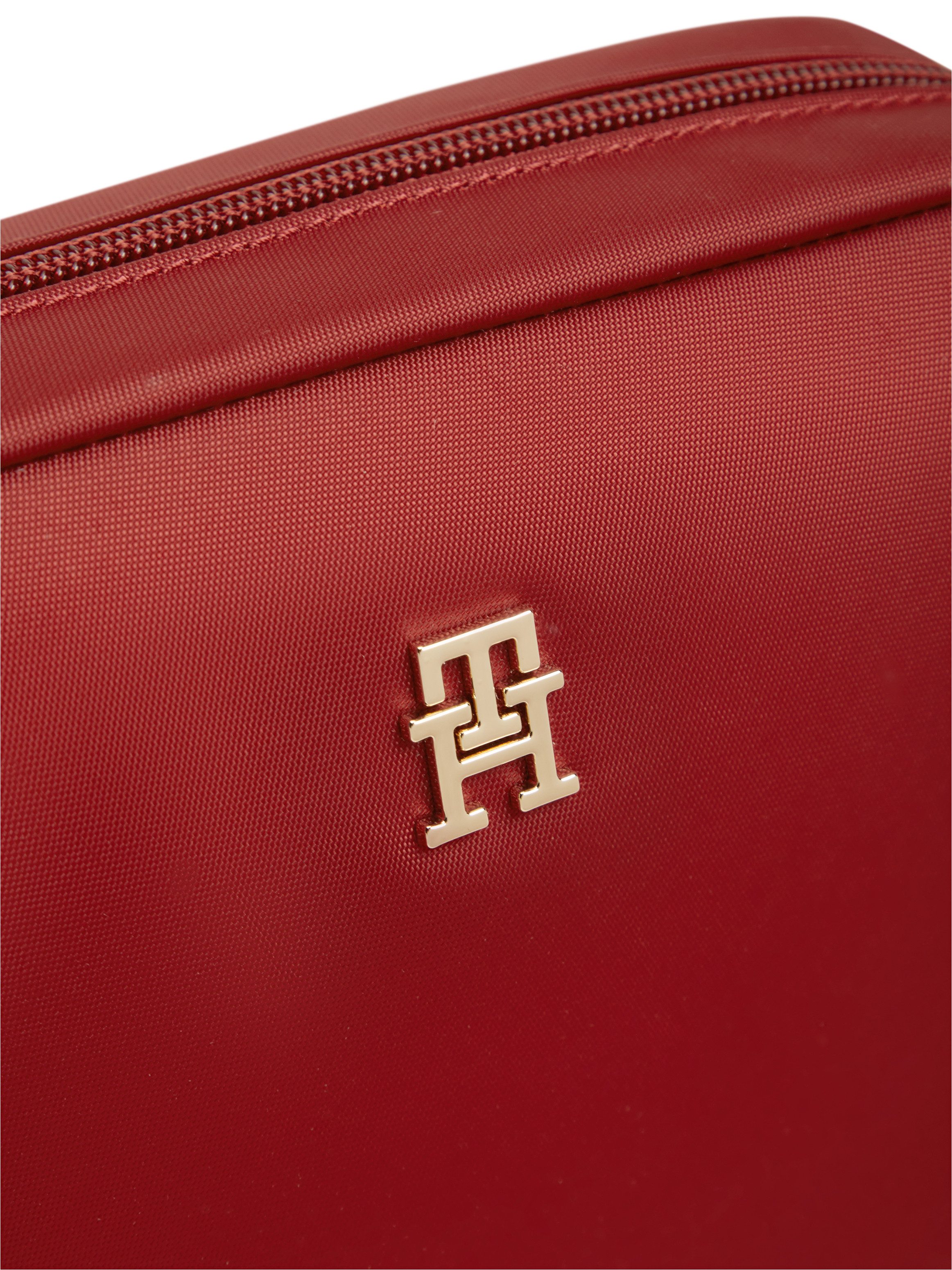 Tommy Hilfiger Mini Bag POPETTE CAMERA BAG, Damen Umhängetasche, Schultertasche mit TH-Schmuckelement
