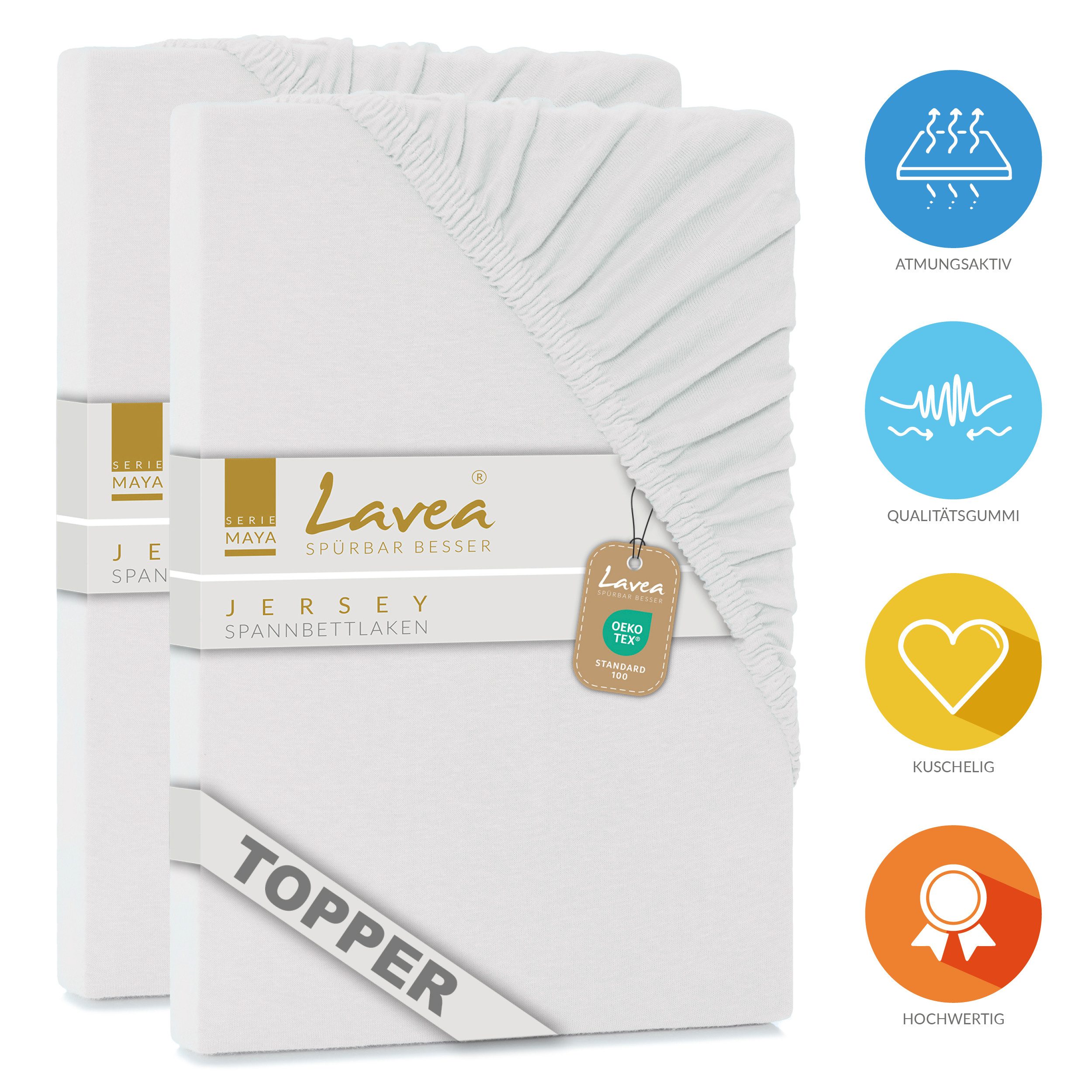 Lavea Spannbettlaken Maya, in Gr. 60x140, günstig online kaufen