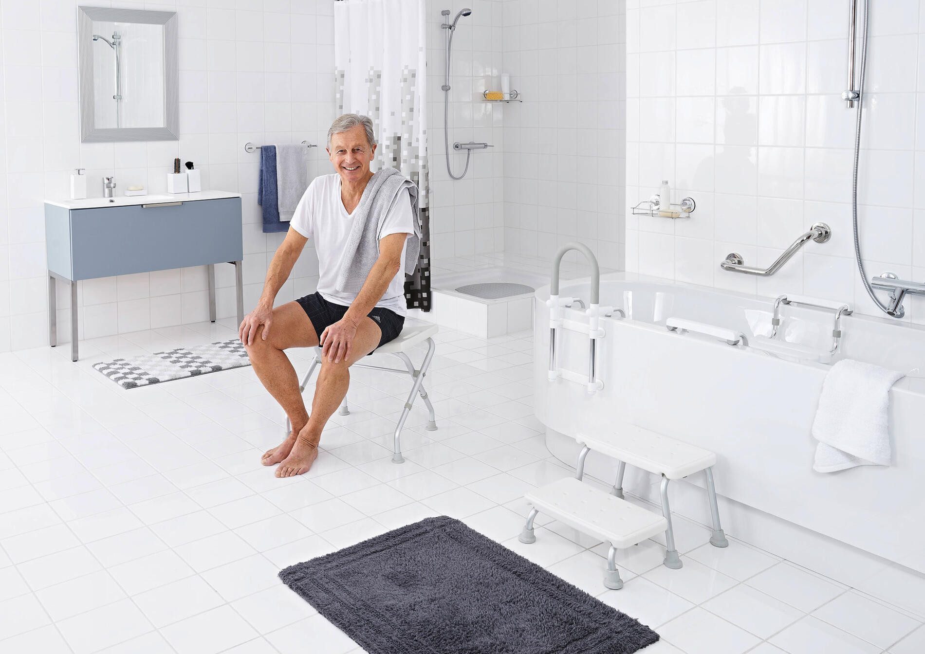 Ridder Duschklappsitz Sam weiß