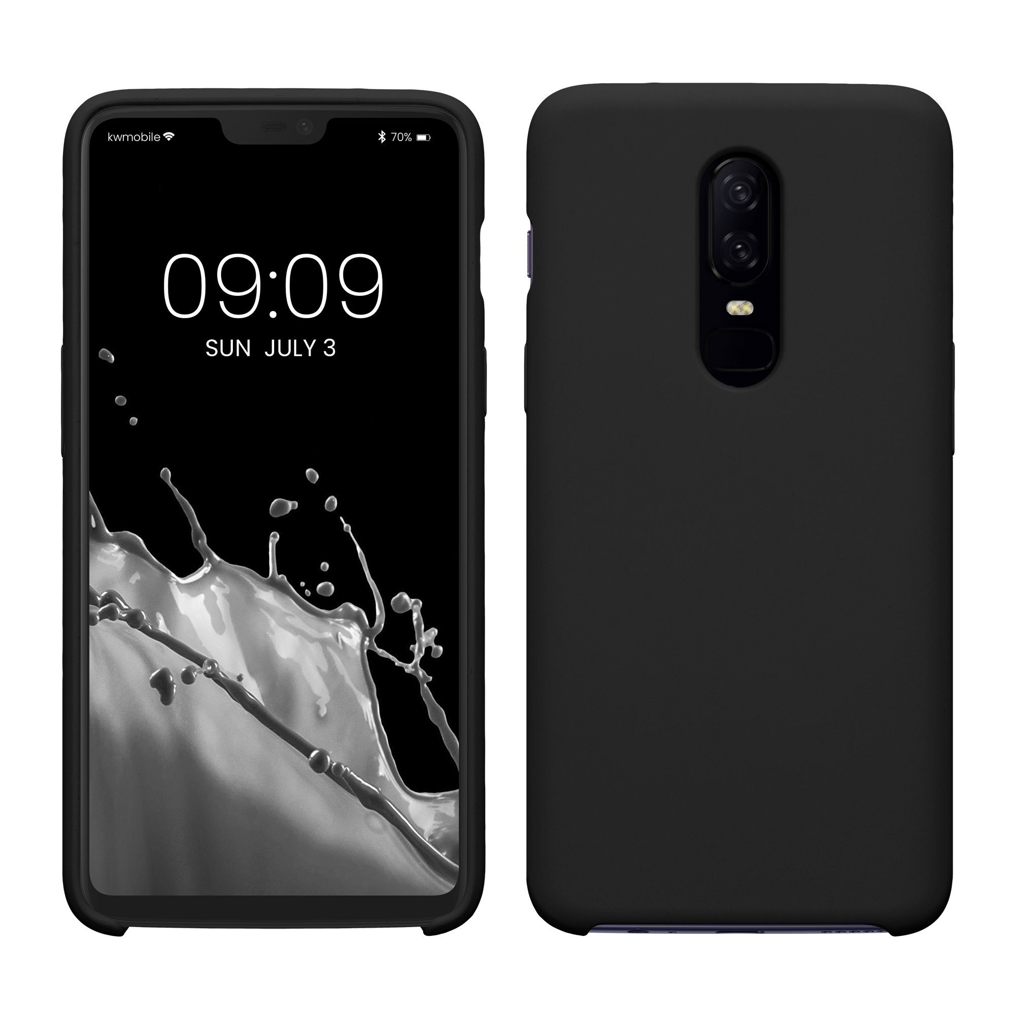 kwmobile Handyhülle Hülle für OnePlus 6, Hülle Silikon gummiert - Handyhülle - Handy Case Cover