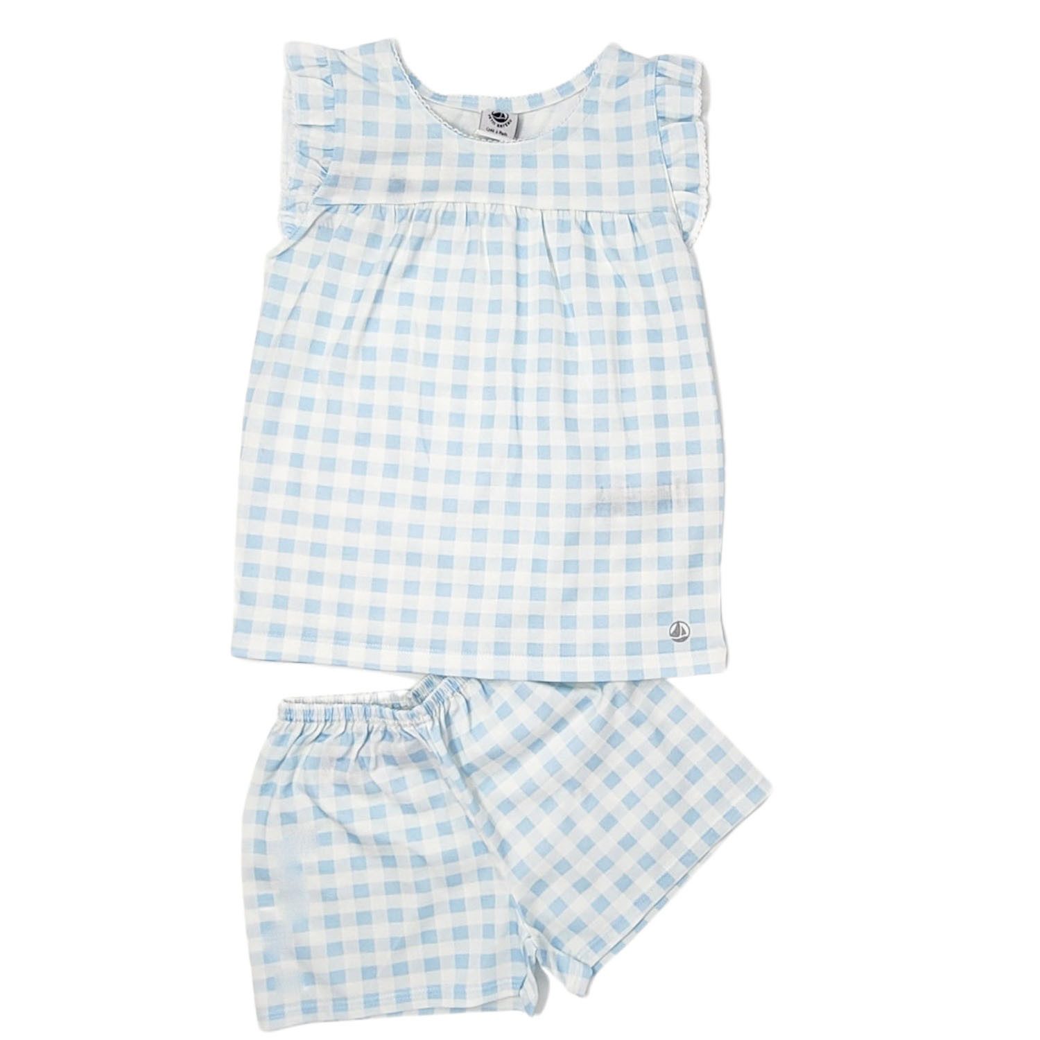 Petit Bateau Pyjama Petit Bateau Pyjama kurz Pyjacourt Vichy Karo Muster Größen
