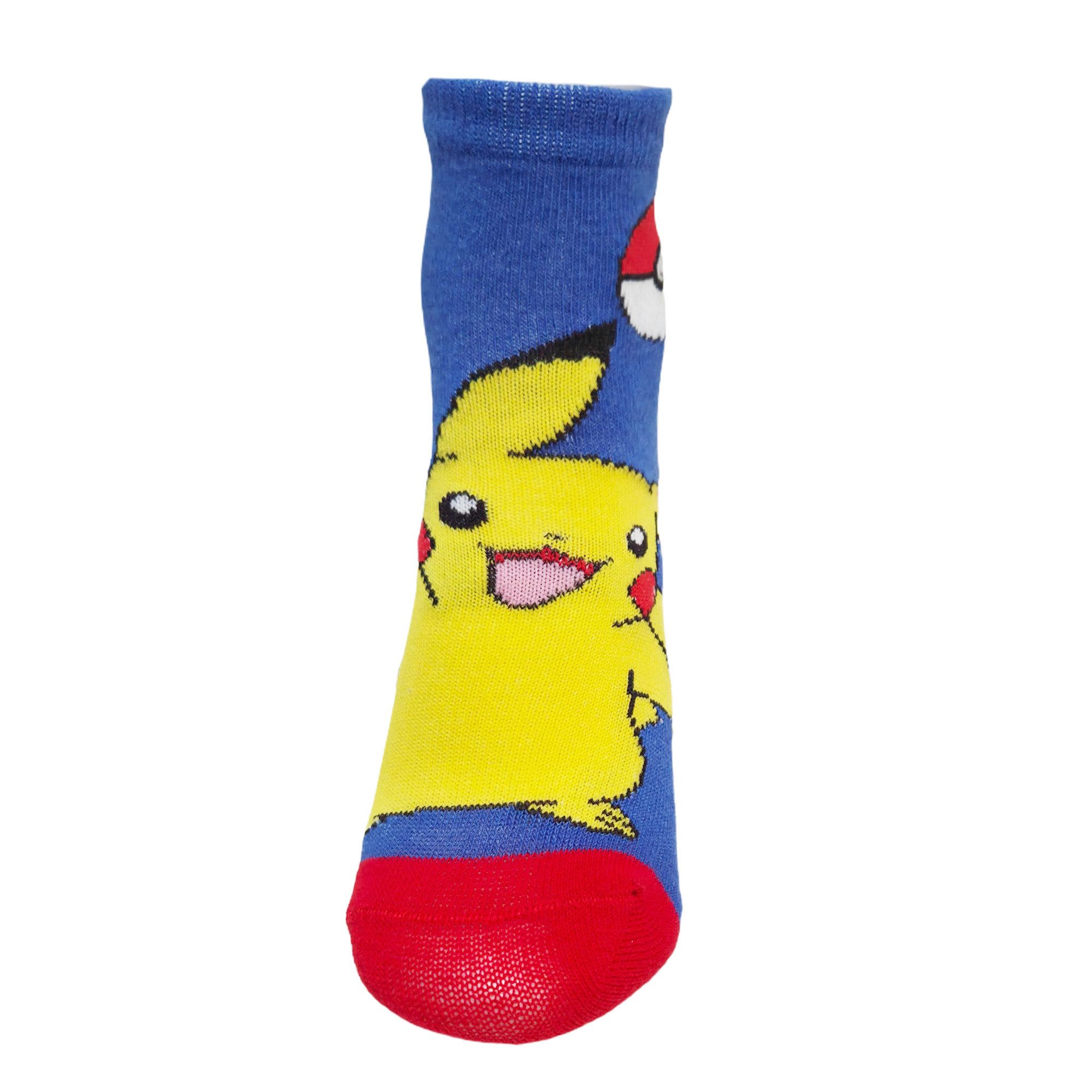 POKÉMON Langsocken Pokemon Pikachu Pokeball Kinder lange Socken 3er Pack Gr. 23-34 (3-Paar)