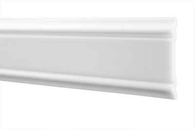 marbet design Eckprofil »HW-3«, 2 Meter Flachleiste hartes Styropor Decke stabil weiß Stuckprofil Zierleiste leicht dekorativ HXPS 7x47mm