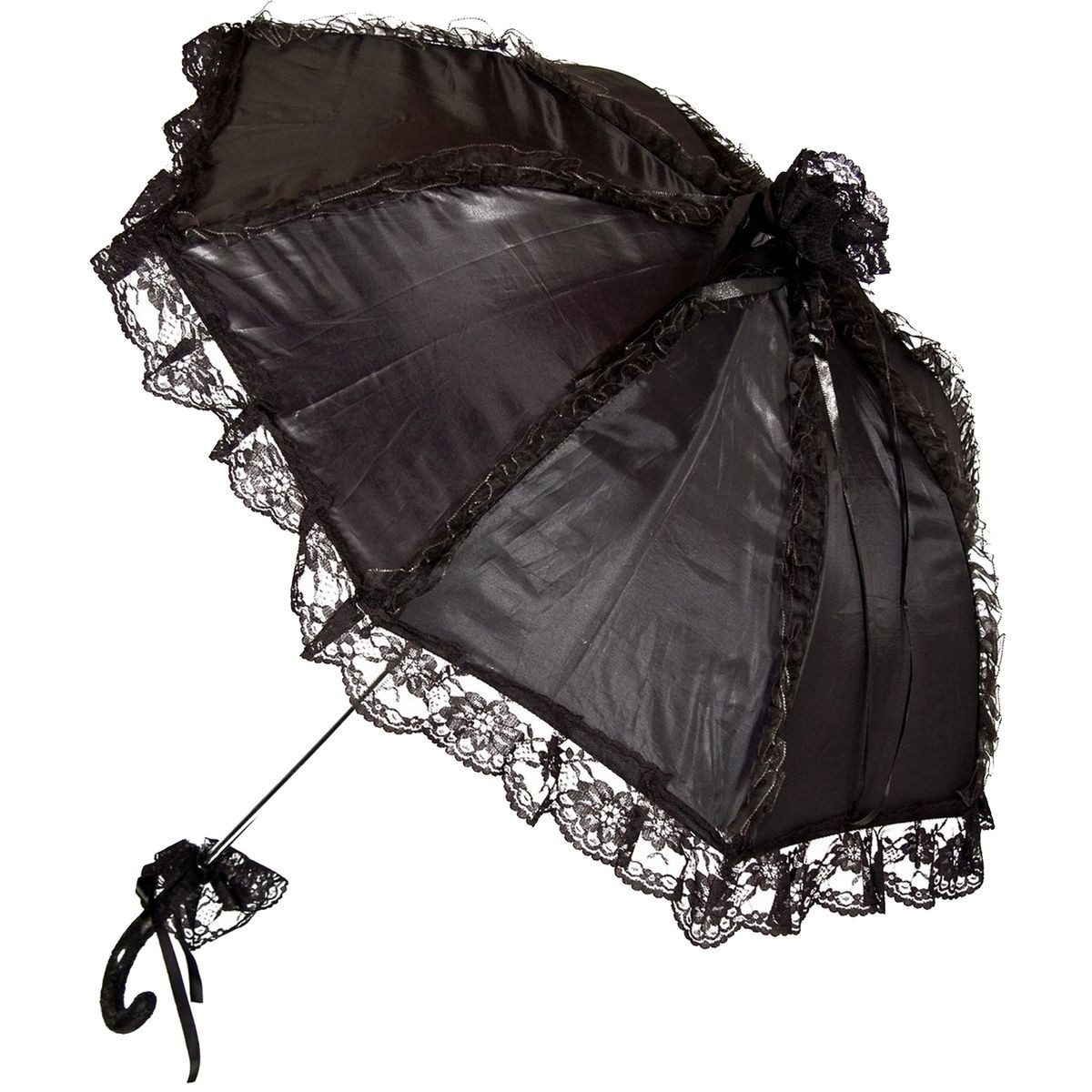 Festartikel Müller GmbH Stockregenschirm Schwarz Gothic mit Spitze 62cm Dur günstig online kaufen