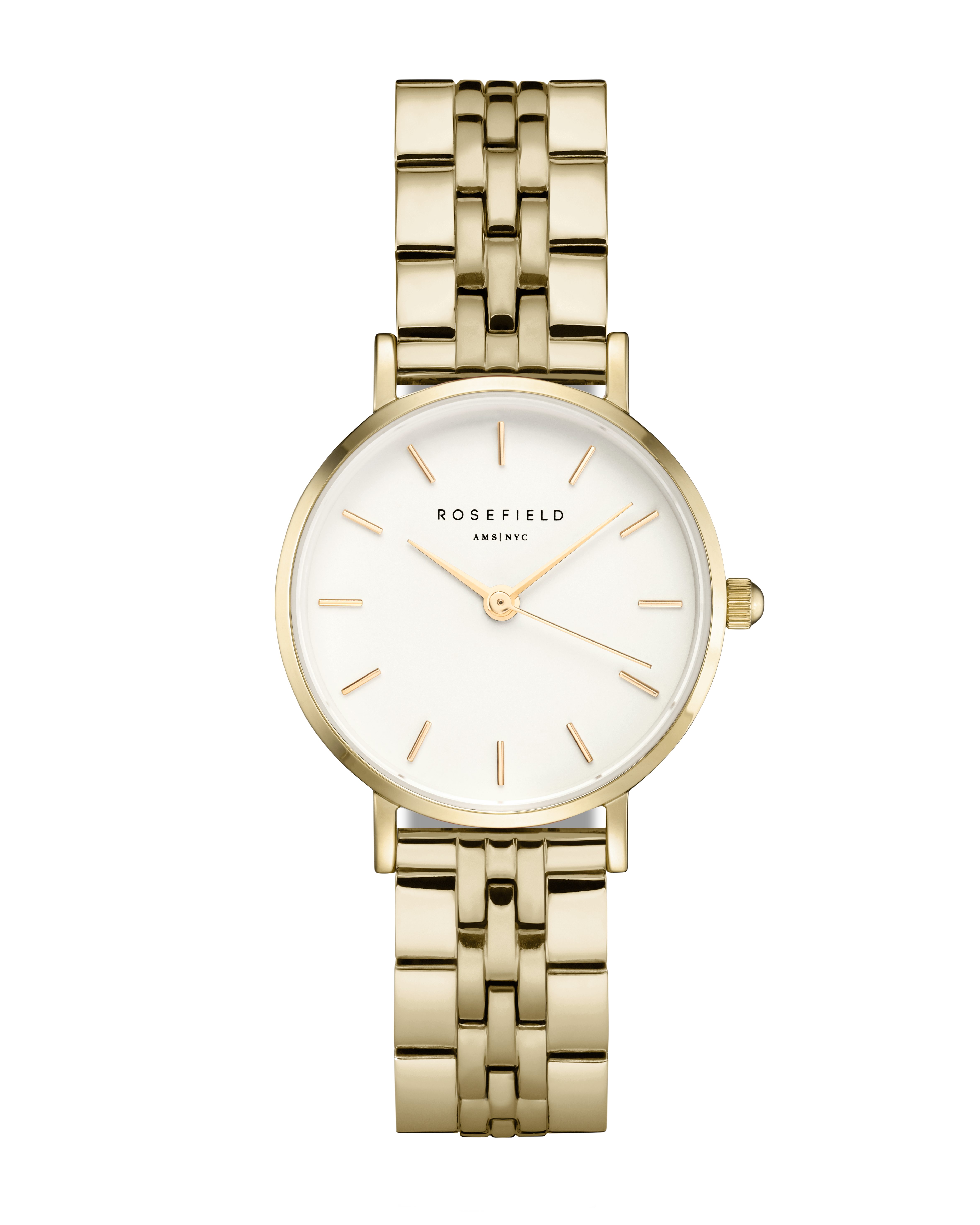 ROSEFIELD Quarzuhr ROSEFIELD Damenuhr Small Edit 26mm Goldfarben