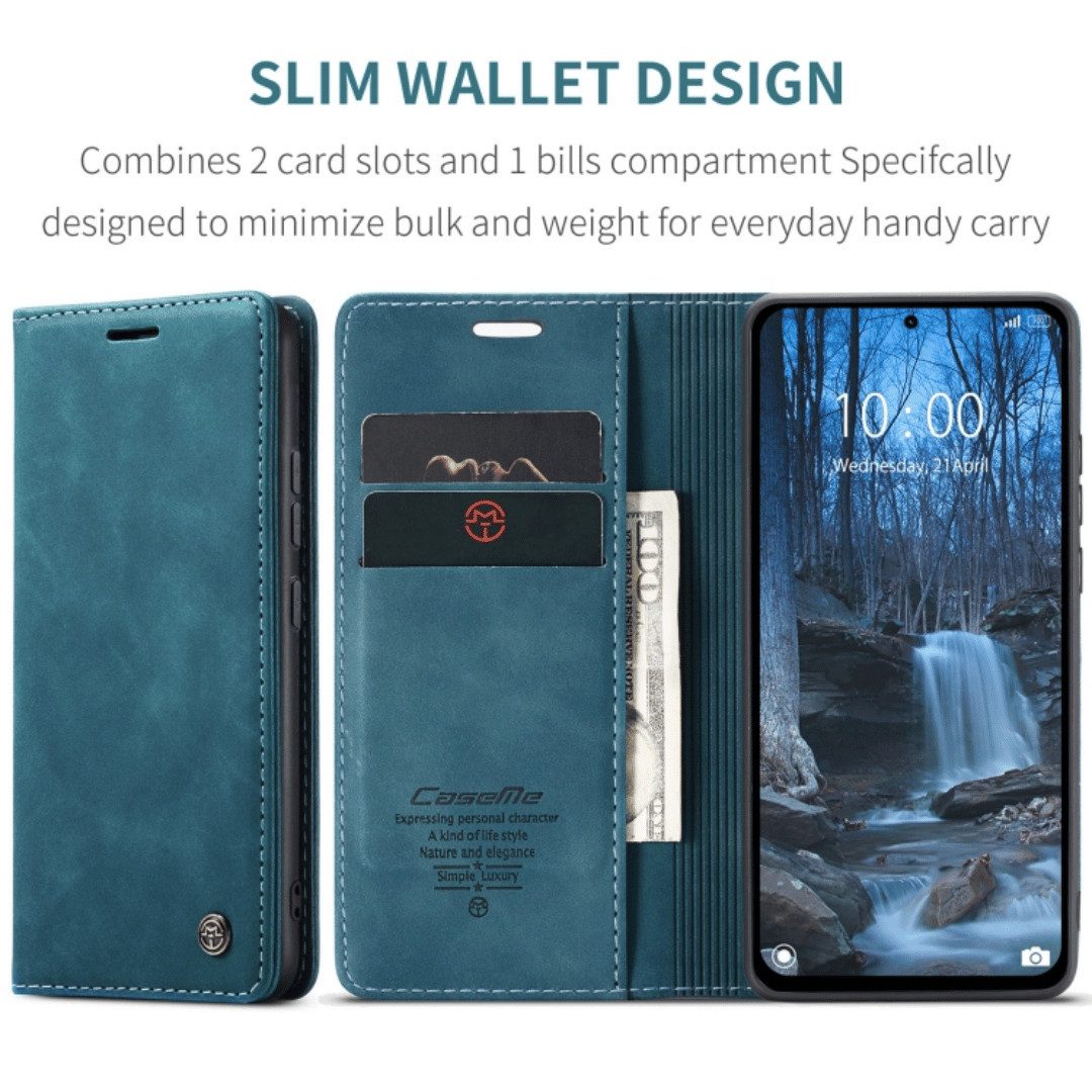SmartUP Smartphone-Hülle für Xiaomi Redmi Note 14 5G Klapphülle Fliphülle Tasche Case Cover 6,67 Zoll, Integrierte Standfunktion, zwei Kartenfächer – Bild 2 von 5