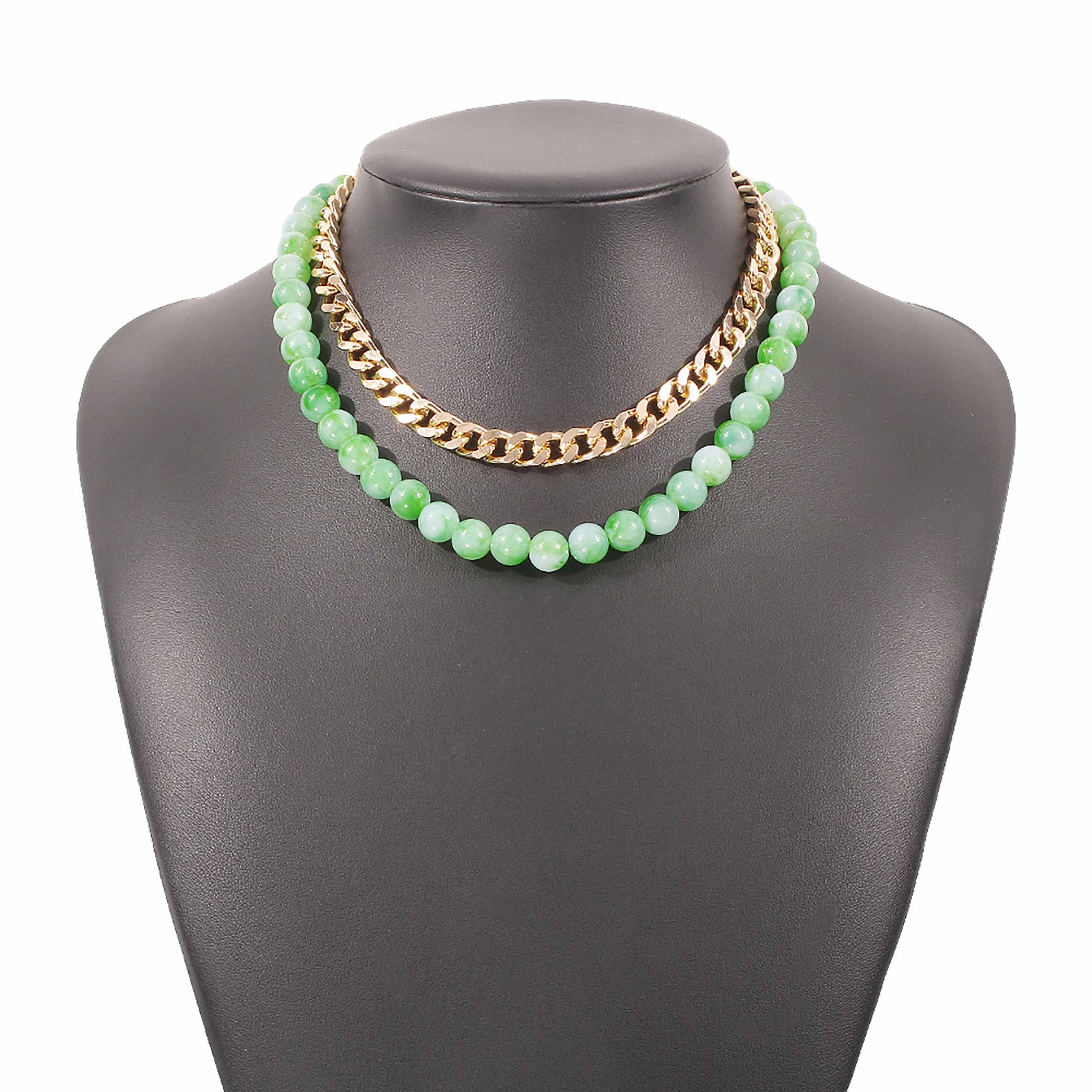 Kreative Perlen Halskette kurze Choker SRRINM für Frauen