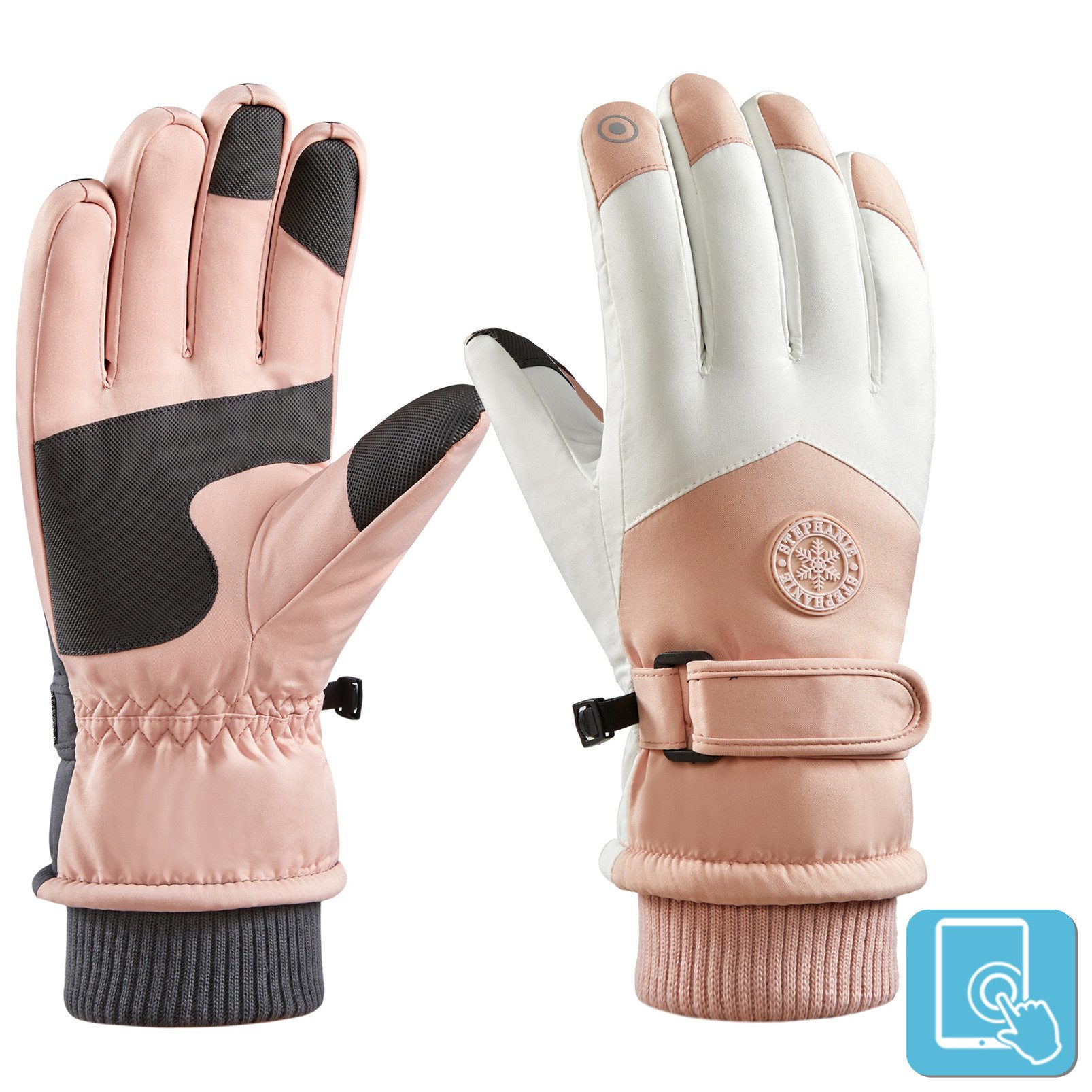 Sunicol Skihandschuhe Wasserdichte Touchscreen Winterhandschuhe Warm günstig online kaufen
