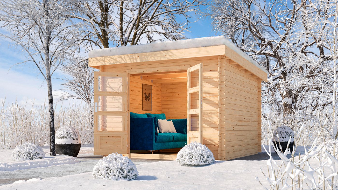 Thumbnail - Karibu Gartenhaus "Luma 3", BxT: 297x237 cm, naturbelassen oder anthrazit