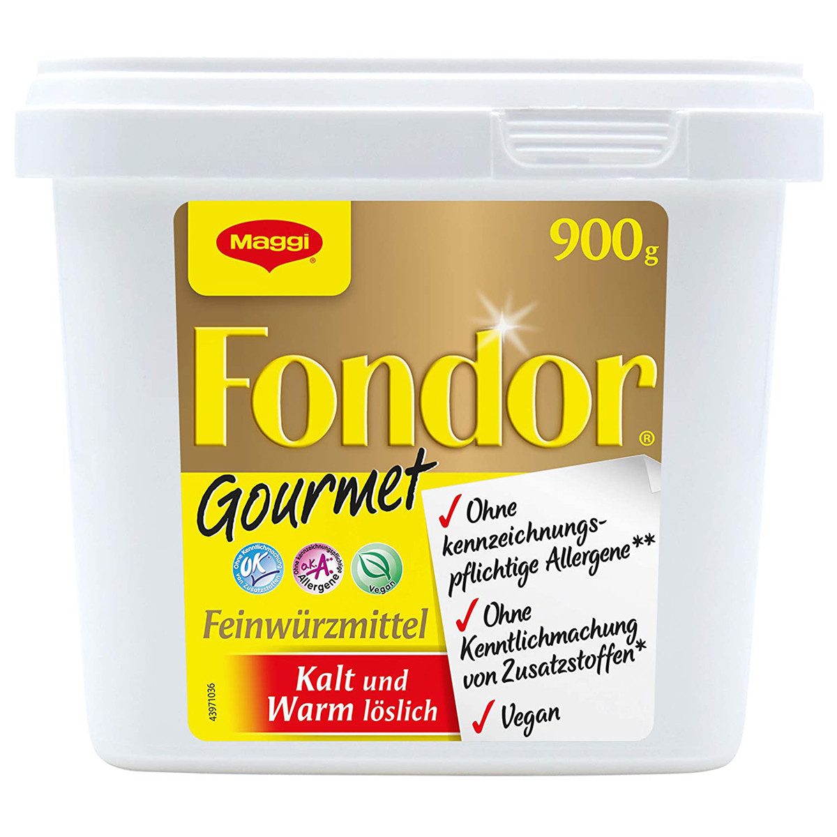 MAGGI Gewürz, Maggi Fondor Gourmet Feinwürzmittel Großpackung für Gastro 900g