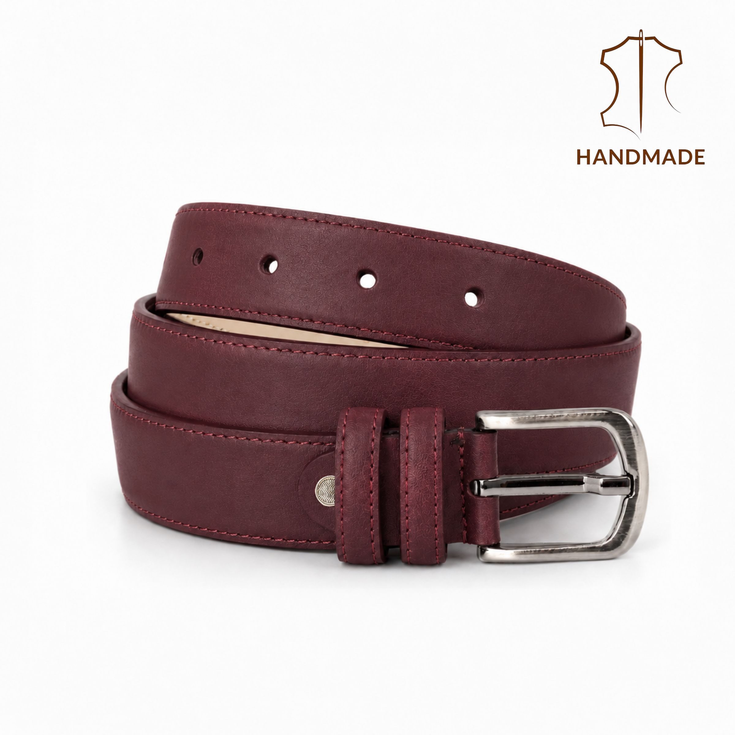 herémood Ledergürtel Gürtel Damen Ledergürtel Jeans & Kleid Geschenke Frauen Accessoires (Gürtel Damen Bordeaux 115 cm - Premium Ledergürtel - handgefertigt - hochwertig verarbeitet - kürzbar, 1-St., Taillengürtel Damen aus Echtleder, für Mom Jeans Damen & Kleid & Hosen) Damengürtel Leder, Geburtstag Geschenk Frau Jeans, Hosen & Kleidung