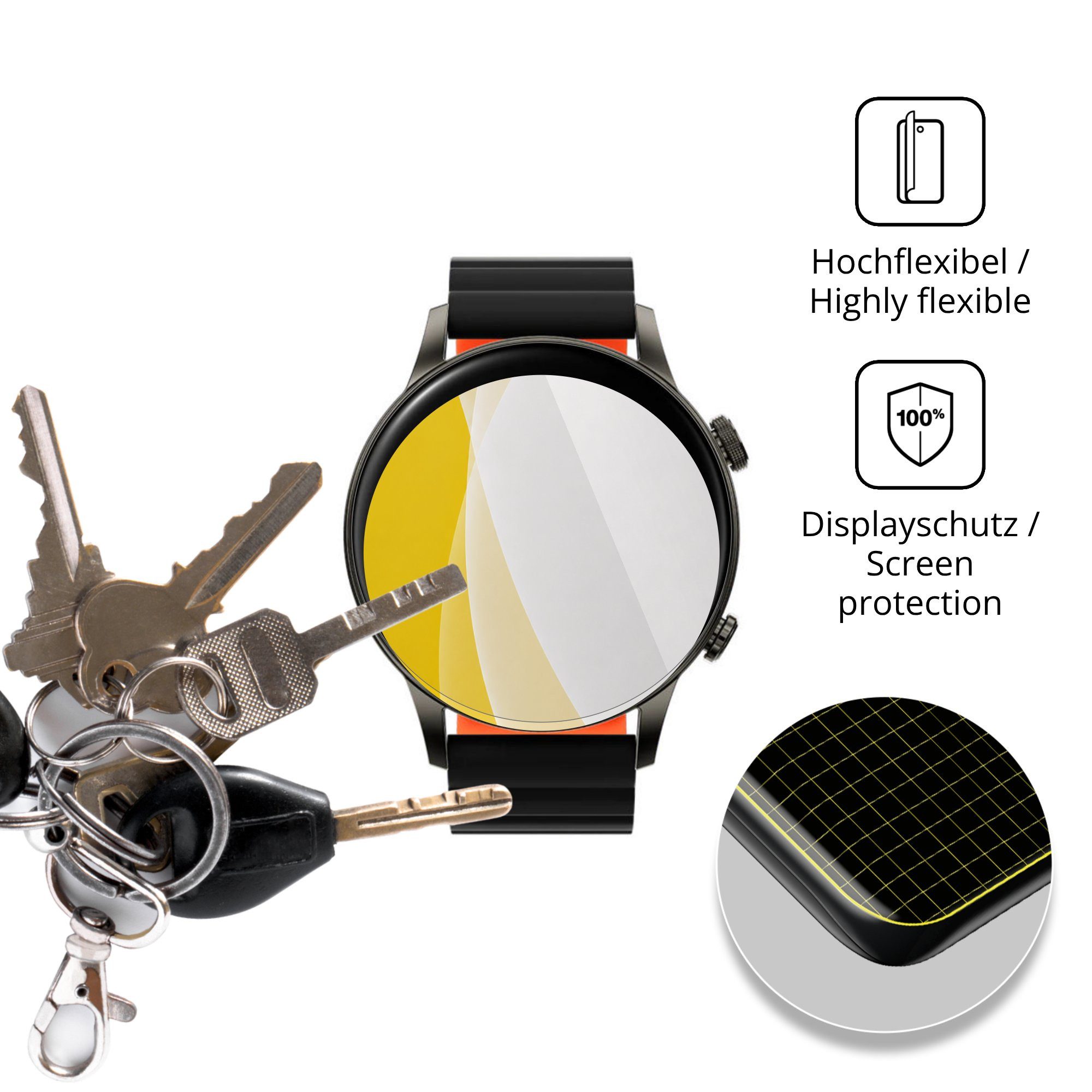 dipos Displayschutzfolie Schutzfolie für Xiaomi Black Shark S3, 2 Stück, Displayschutz Schutz Folie Made in Germany