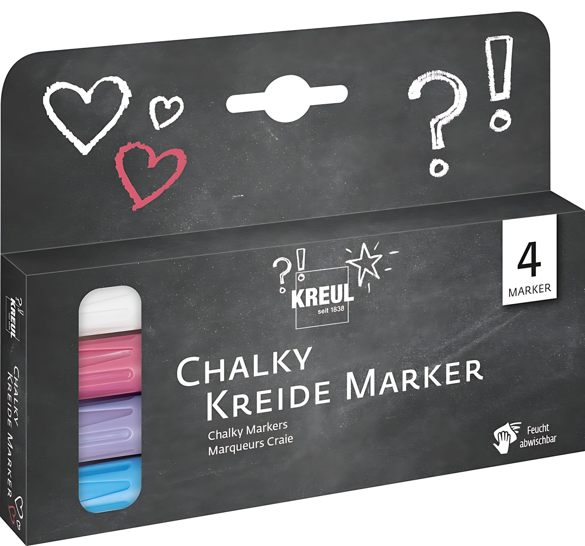 Kreul Malstift KREUL Chalky Kreidemarker 4er Set