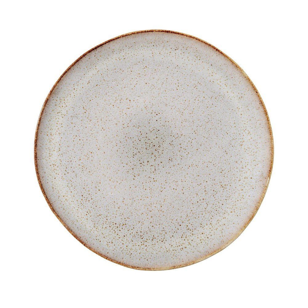 Bloomingville Speiseteller, Grau H:2.5cm D:28.5cm Keramik beige