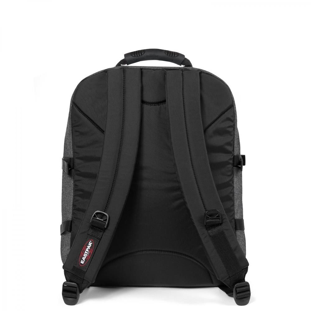 Eastpak Rucksack ULTIMATE Rucksack 42 L wasserbeständig, Black Denim Grau, Wasserbeständig, 2 Hauptfächer, wattiert