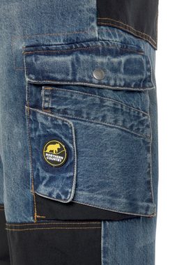 Northern Country Arbeitshose Multipocket Jeans (aus 100% Baumwolle, robuster Jeansstoff, comfort fit) mit dehnbarem Bund, 9 praktischen Taschen, Knieverstärkung aus Cordura