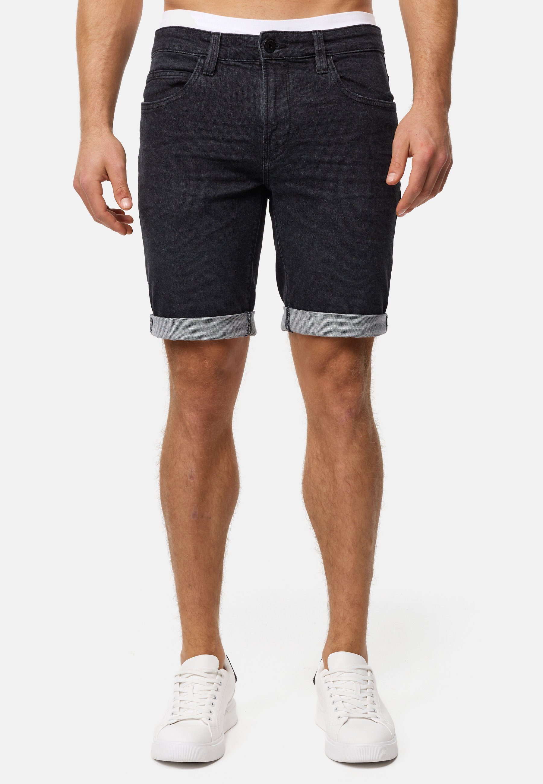 Indicode Jeansshorts INDanny aus elastischer Baumwoll-Qualität günstig online kaufen