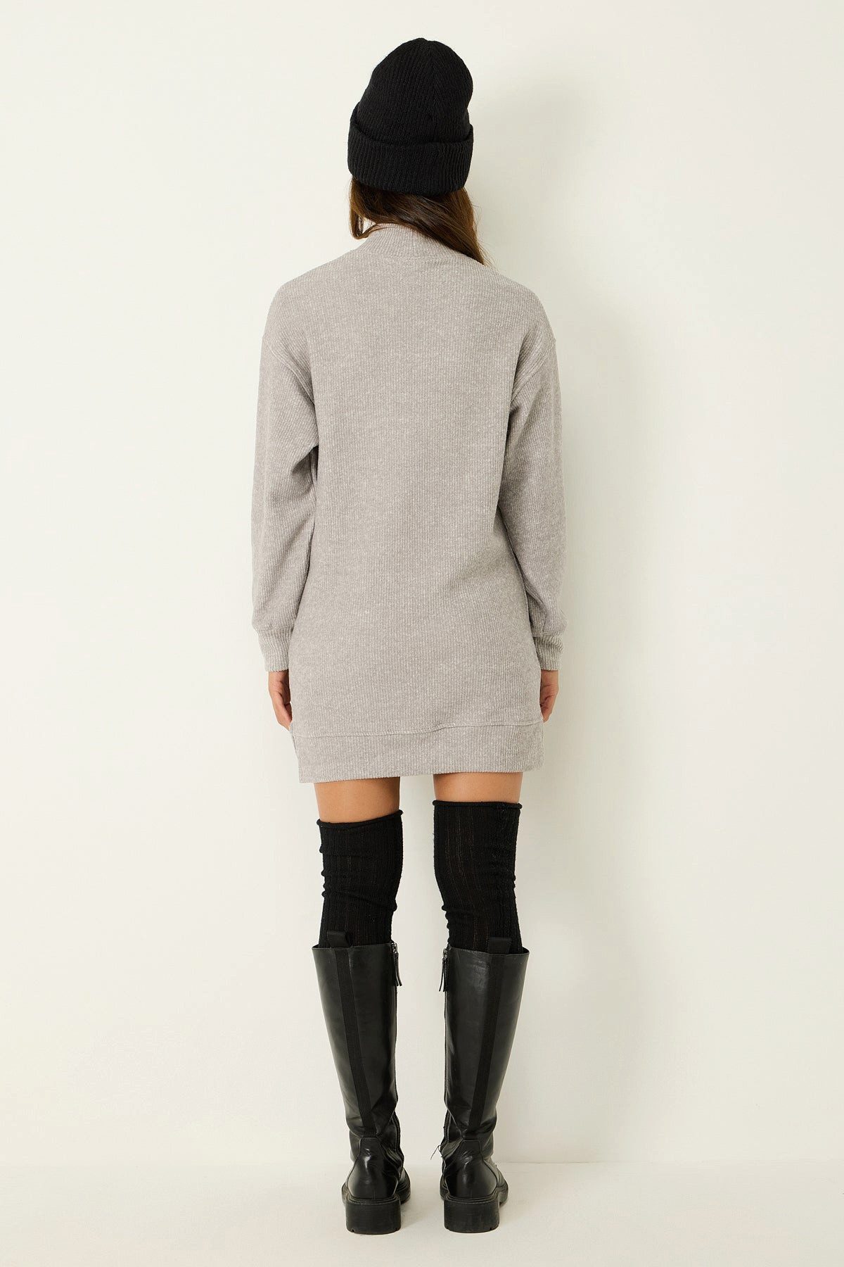 No Matter What Minikleid Kleid mit halbem Rollkragen