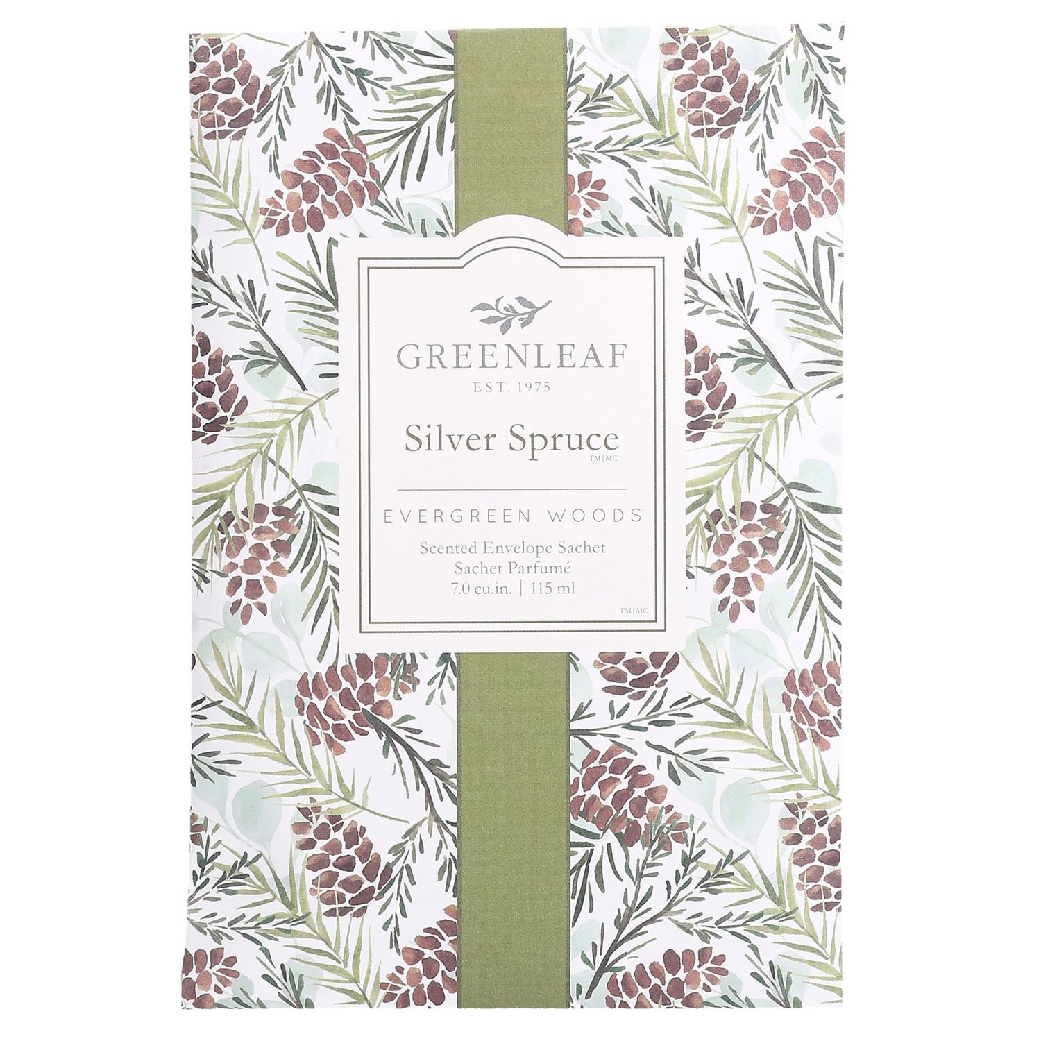 Greenleaf Anti-Geruchs-Säckchen Silver Spruce (1-St), Duft Sachets aus parfümierter Tonerde 115 ml