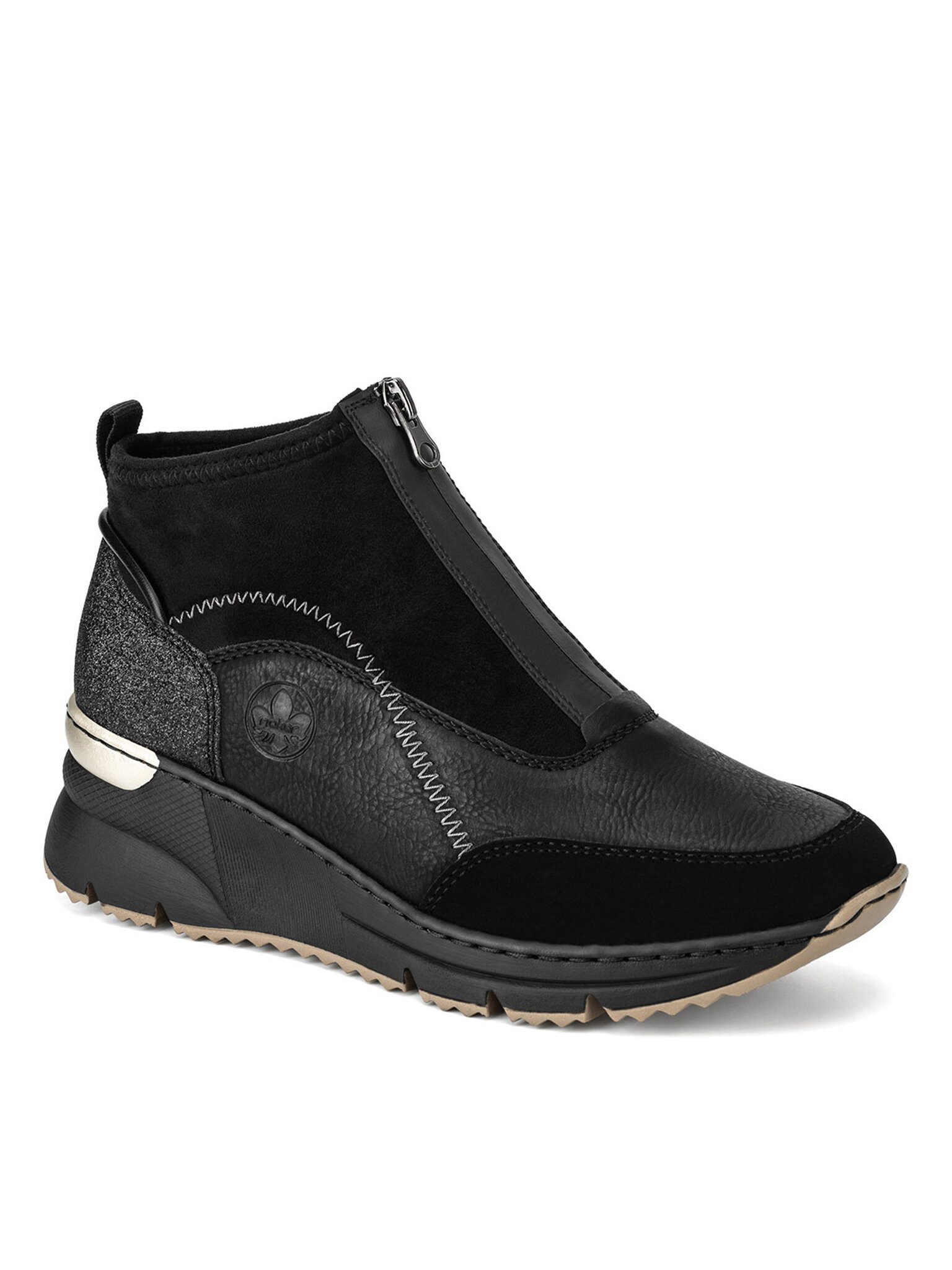 Rieker Rieker Stiefeletten Damen N6361-00 Schwarz Stiefelette