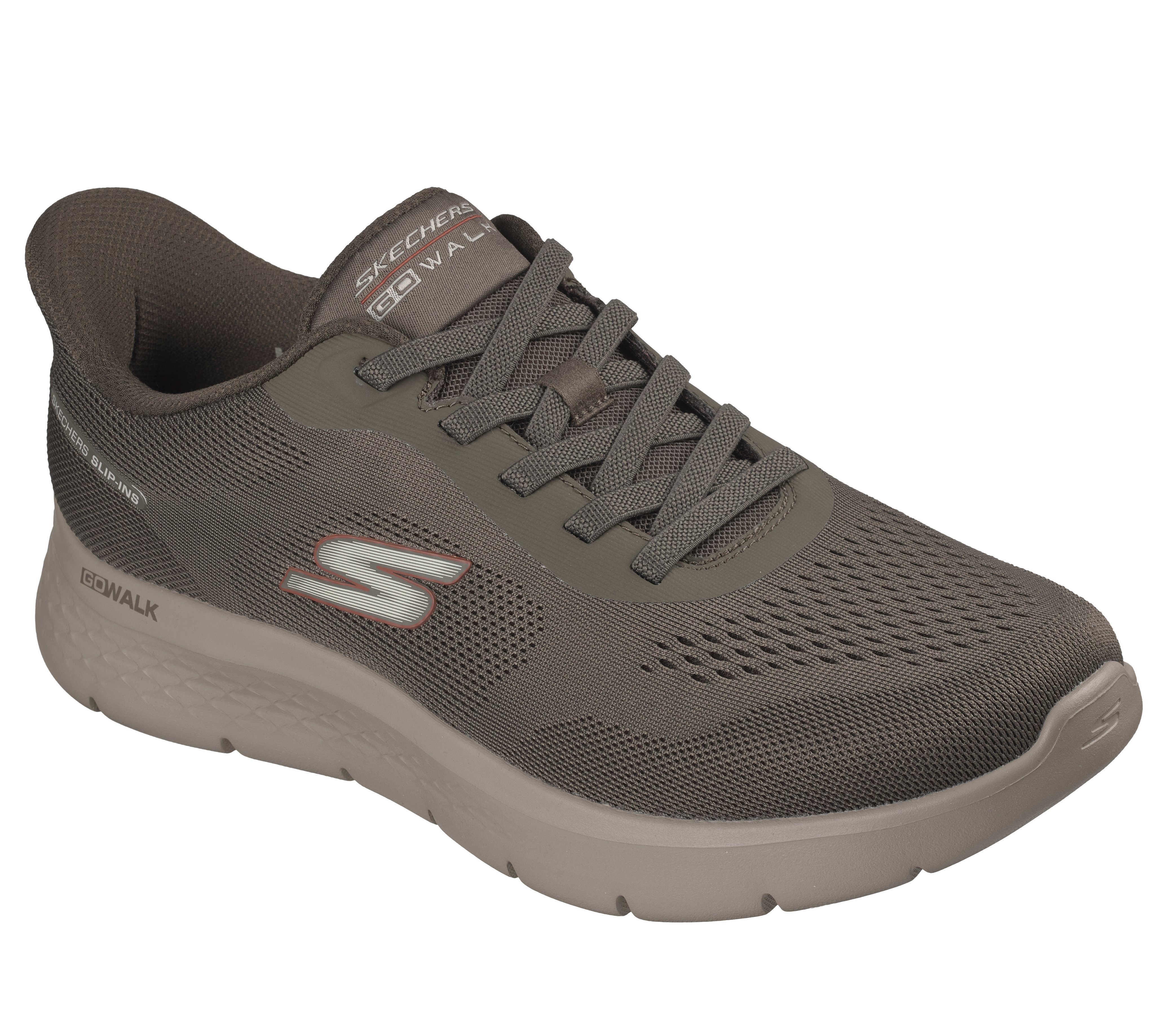 Skechers GO WALK FLEX-MASTER Slip-On Sneaker Schlupfschuh, Halbschuh, Freizeitschuh mit elastischen Schnürsenkeln