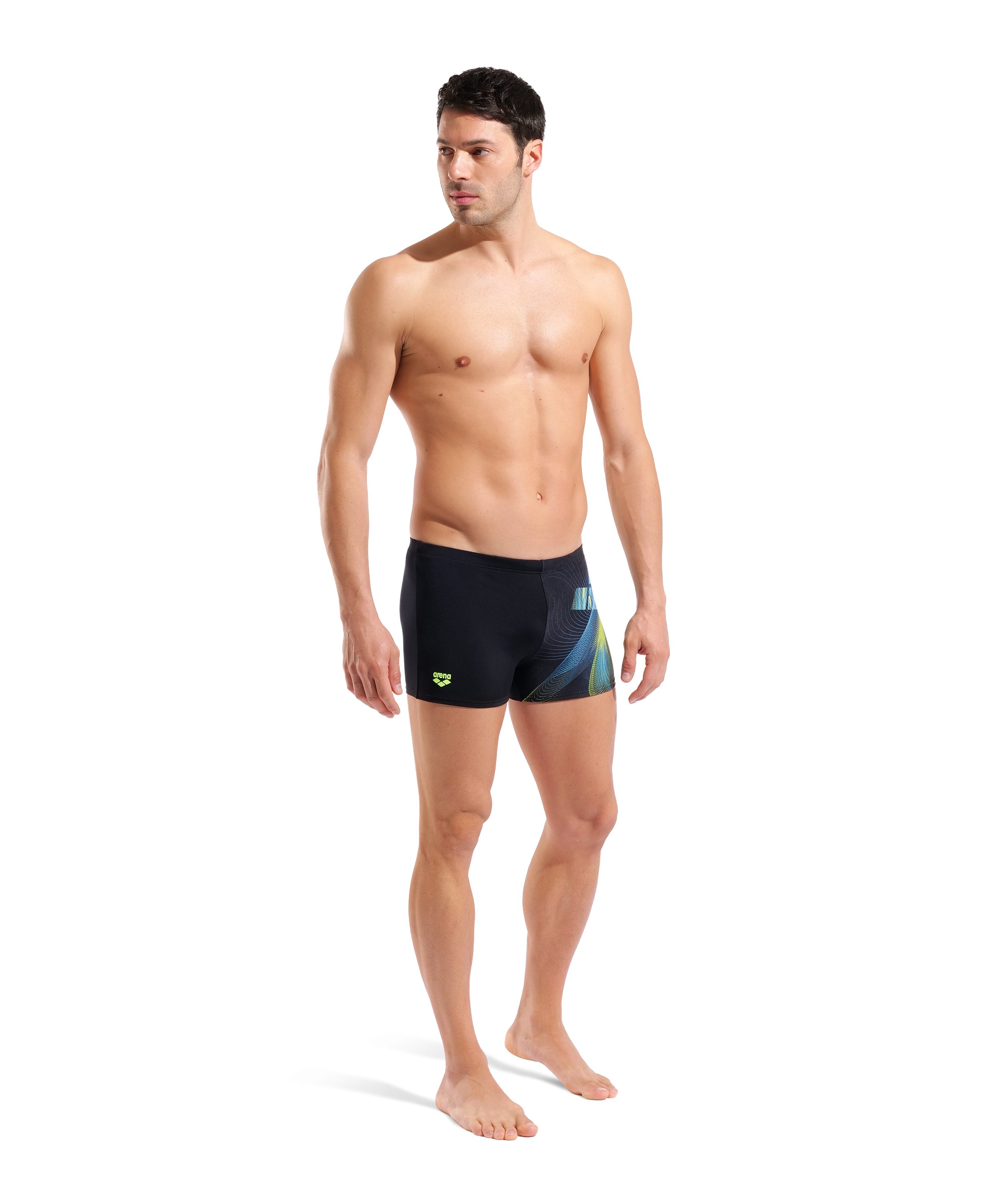 Arena Badeshorts M ARENA JELLYFISH SWIM SHORT chlorbeständig, schnelltrocknend, mit innenliegendem Kordelzug