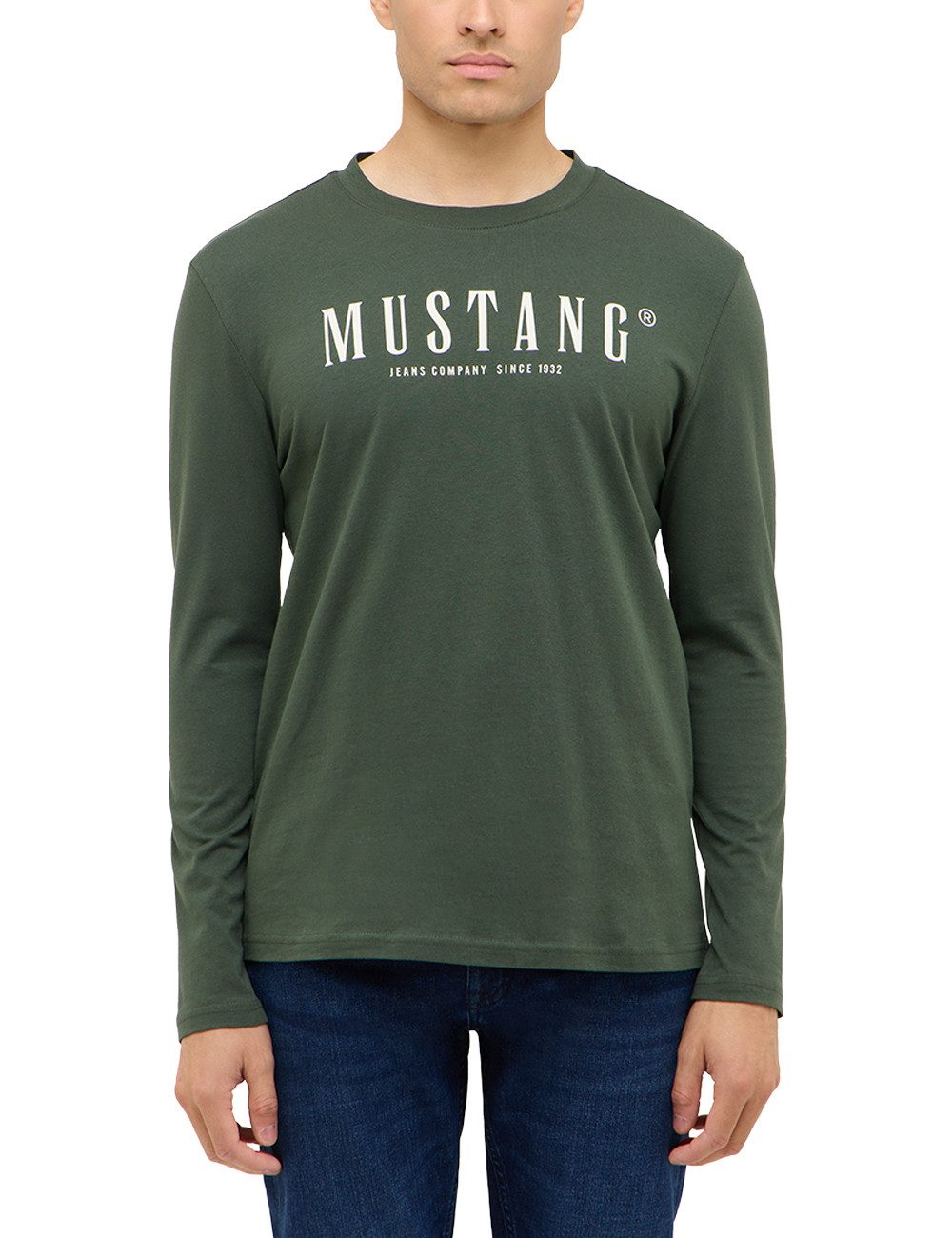 MUSTANG Langarmshirt Herren Style Asheville günstig online kaufen